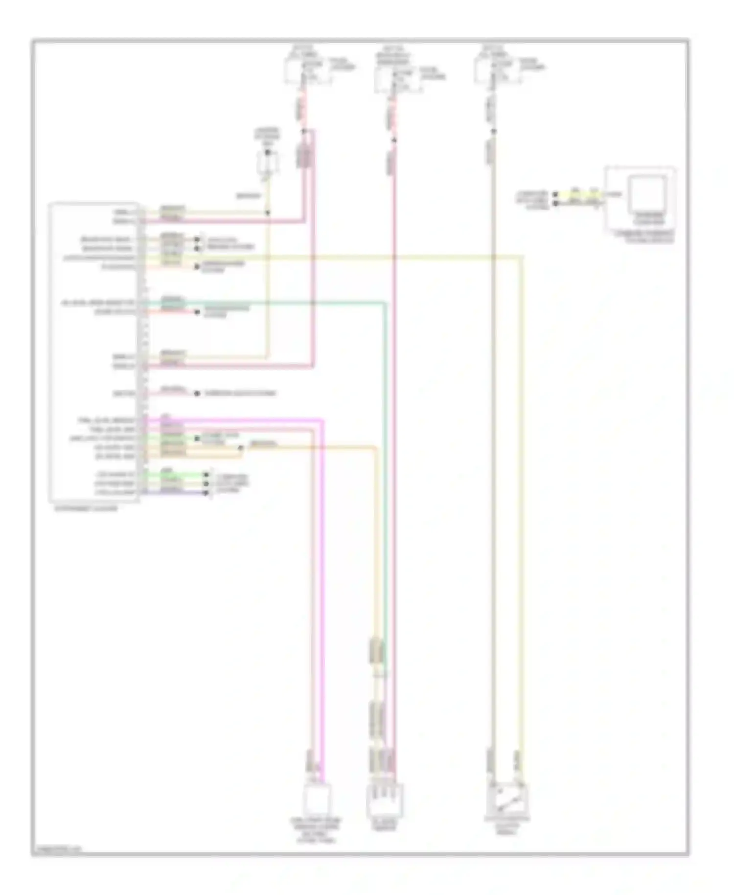Wiring diagram instrument cluster for Porsche Cayman 987 facelift (2009-2012) (4 of 11)