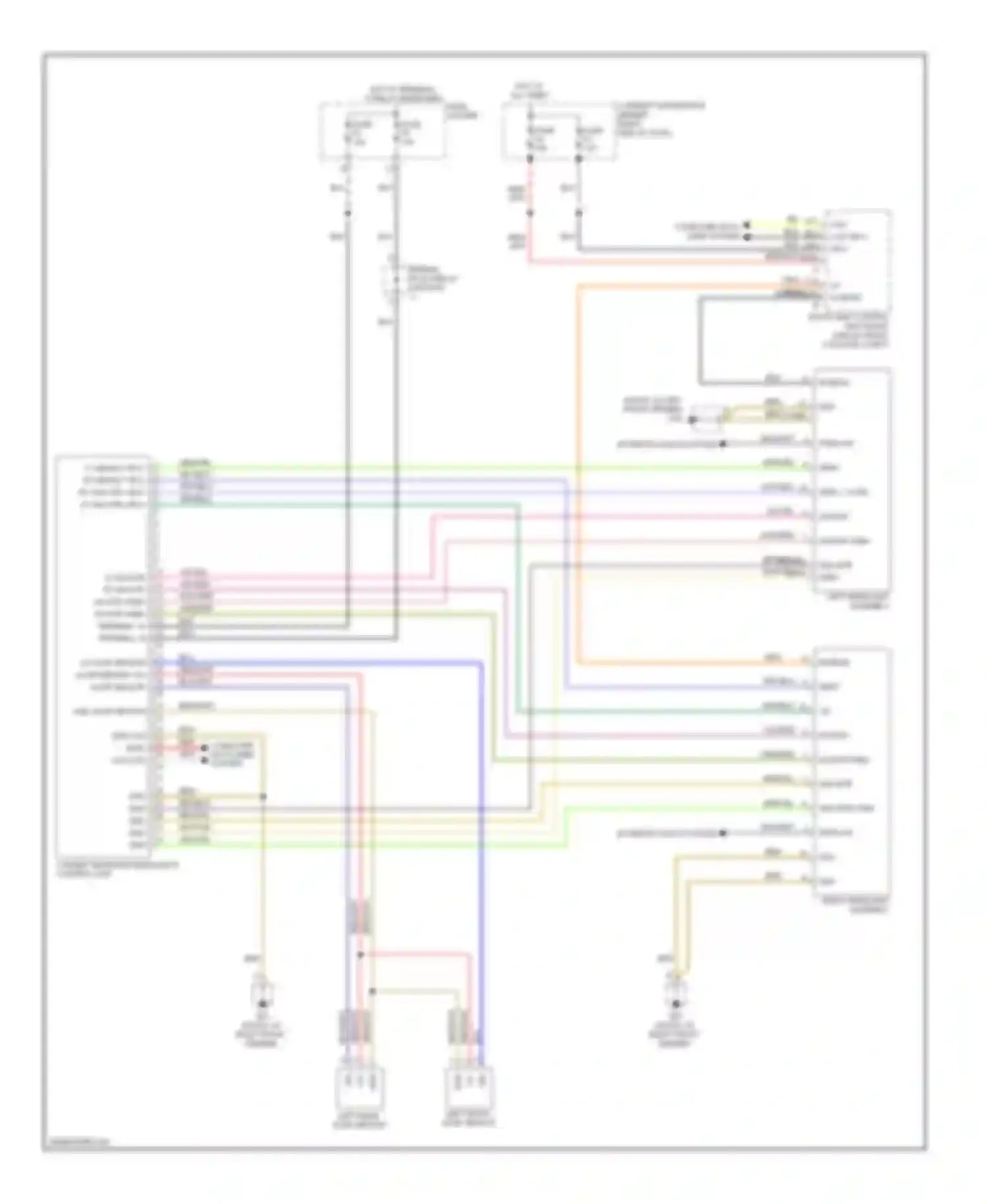 Wiring diagram left rear alwr sensor for Porsche Cayman 987 facelift (2009-2012) (1 of 1)