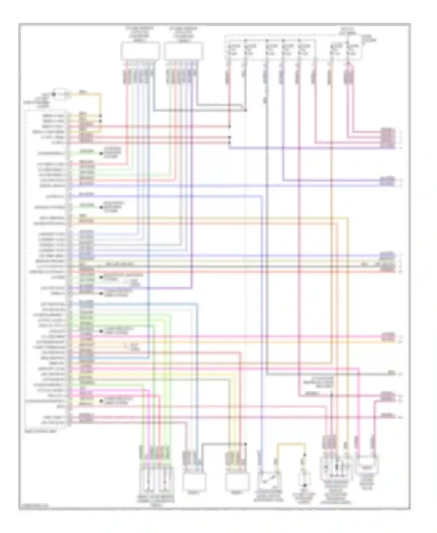 Wiring diagram oxygen sensor catalytic converter bank 2 for Porsche Cayman 987 facelift (2009-2012) (1 of 1)