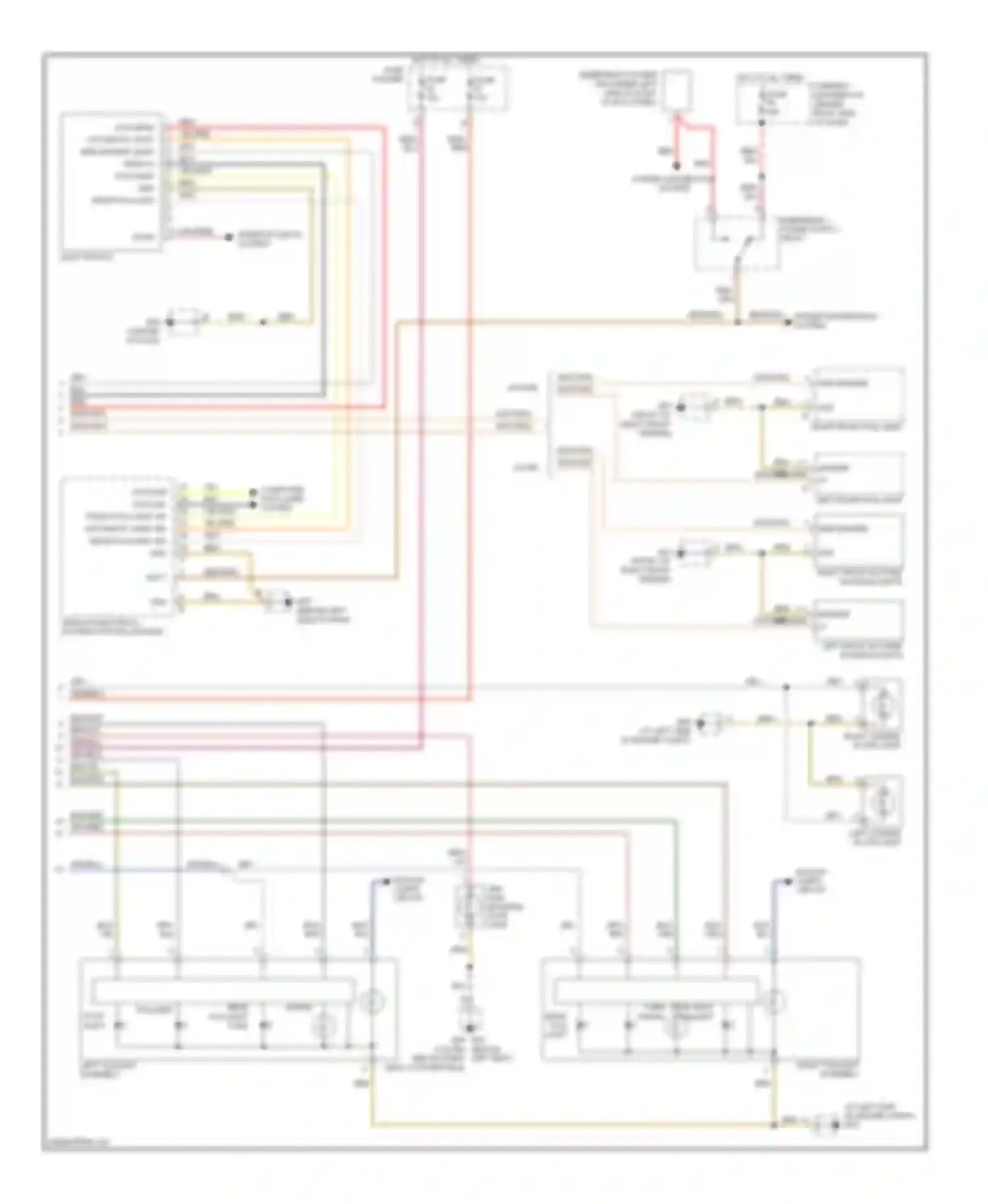 Wiring diagram power distribution system for Porsche Cayman 987 facelift (2009-2012) (5 of 14)