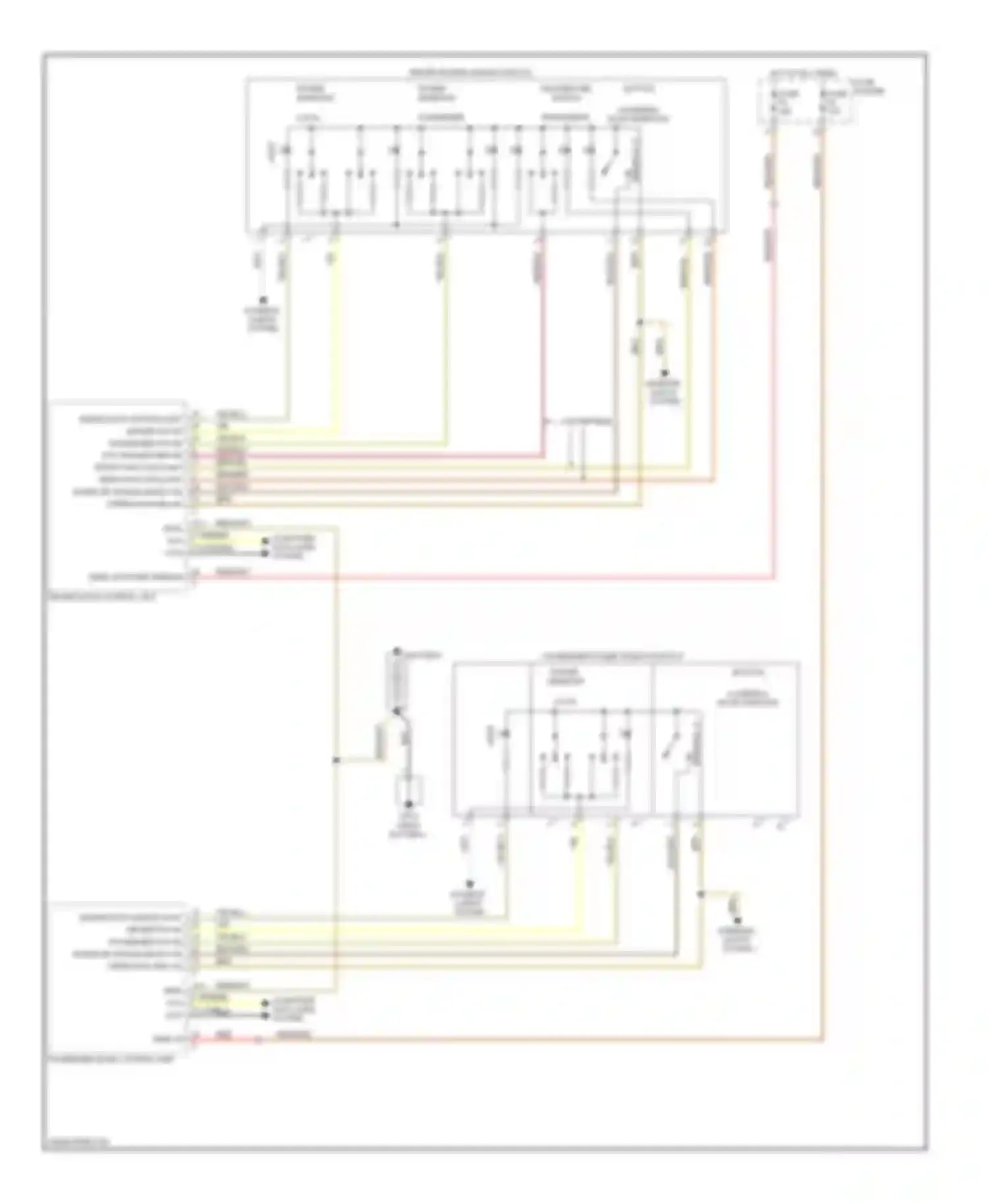 Wiring diagram power windows) for Porsche Cayman 987 facelift (2009-2012) (1 of 1)