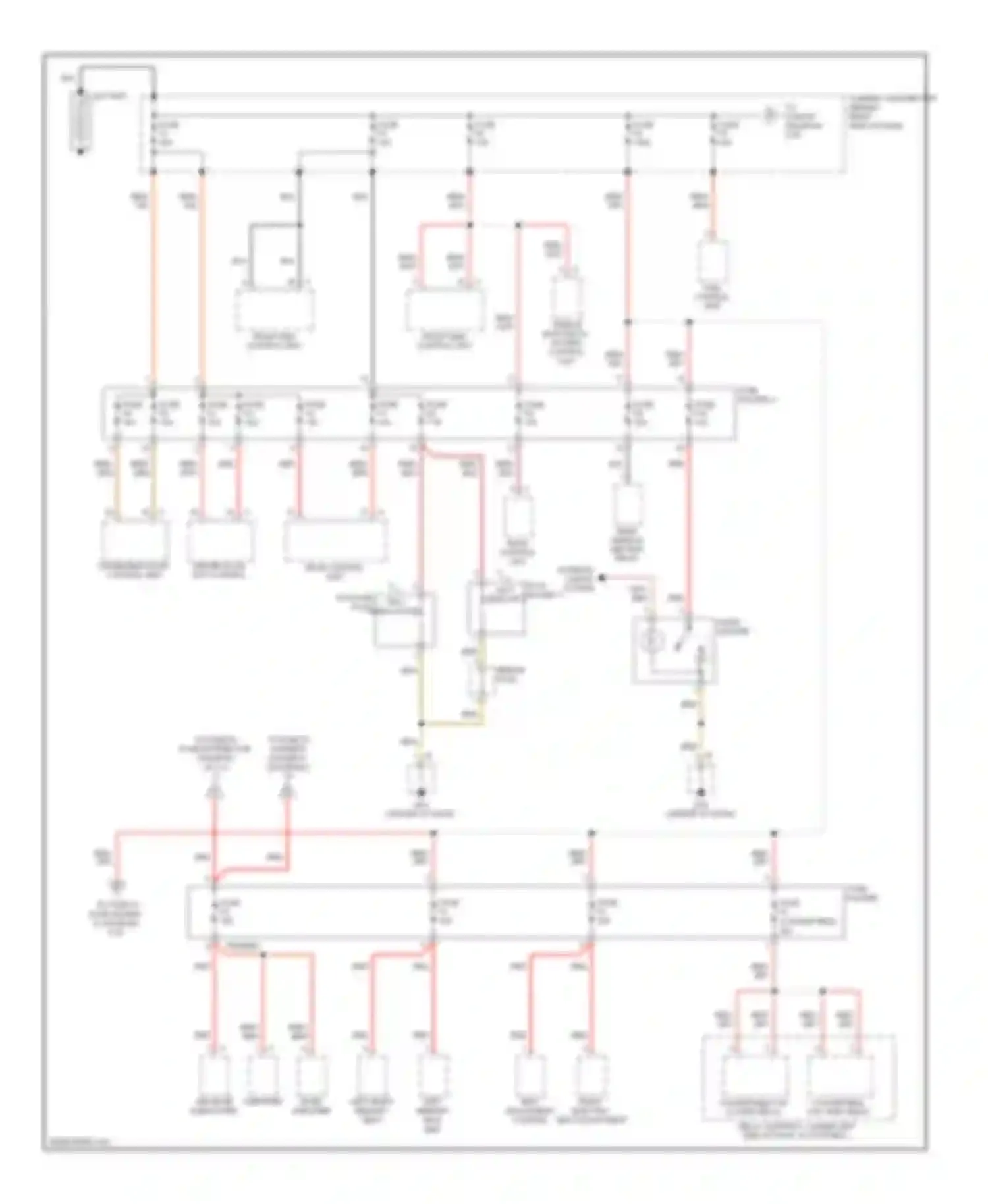 Wiring diagram psm control unit for Porsche Cayman 987 facelift (2009-2012) (1 of 2)