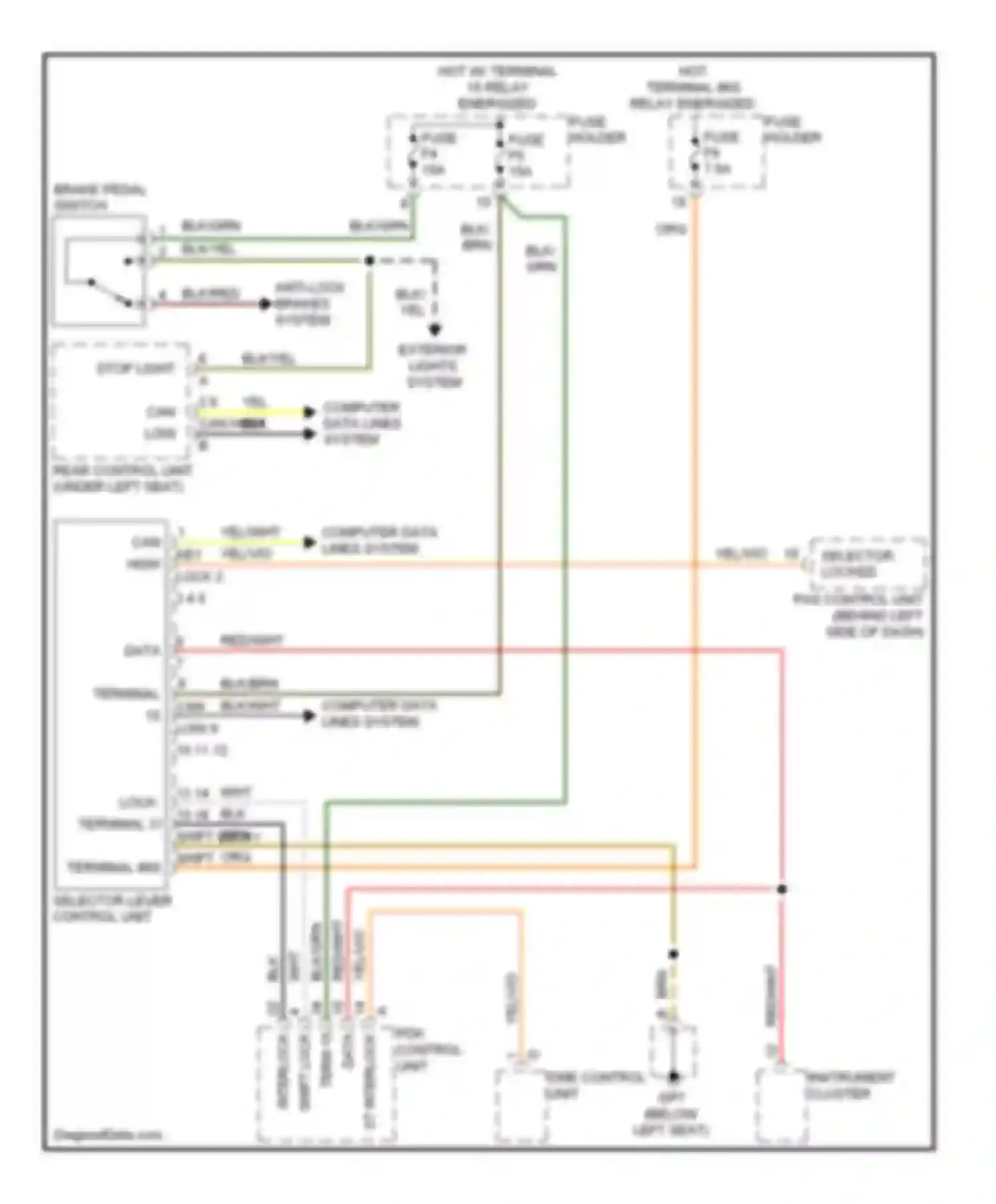 Wiring diagram st interlock for Porsche Cayman 987 facelift (2009-2012) (1 of 1)
