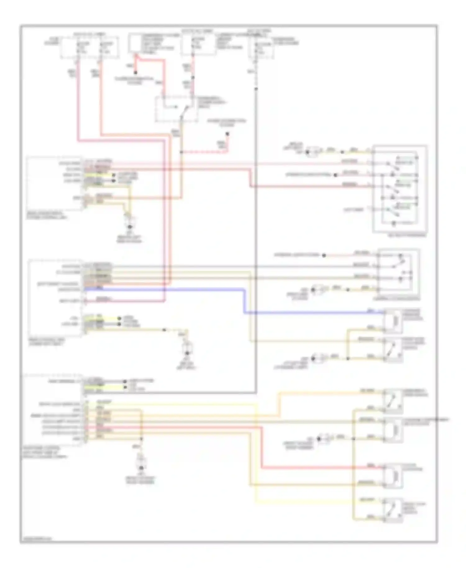 Wiring diagram tailgate release actuator for Porsche Cayman 987 facelift (2009-2012) (2 of 3)