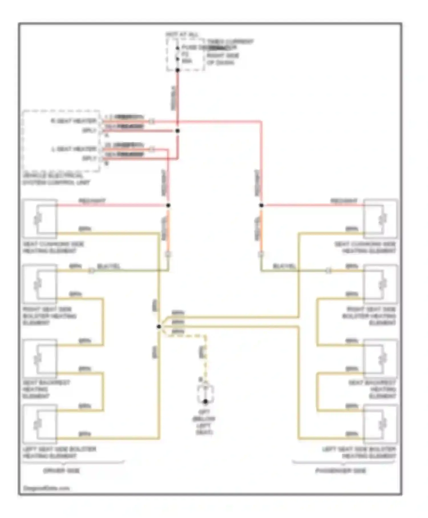 Wiring diagram vehicle electrical system control unit for Porsche Cayman 987 facelift (2009-2012) (15 of 18)