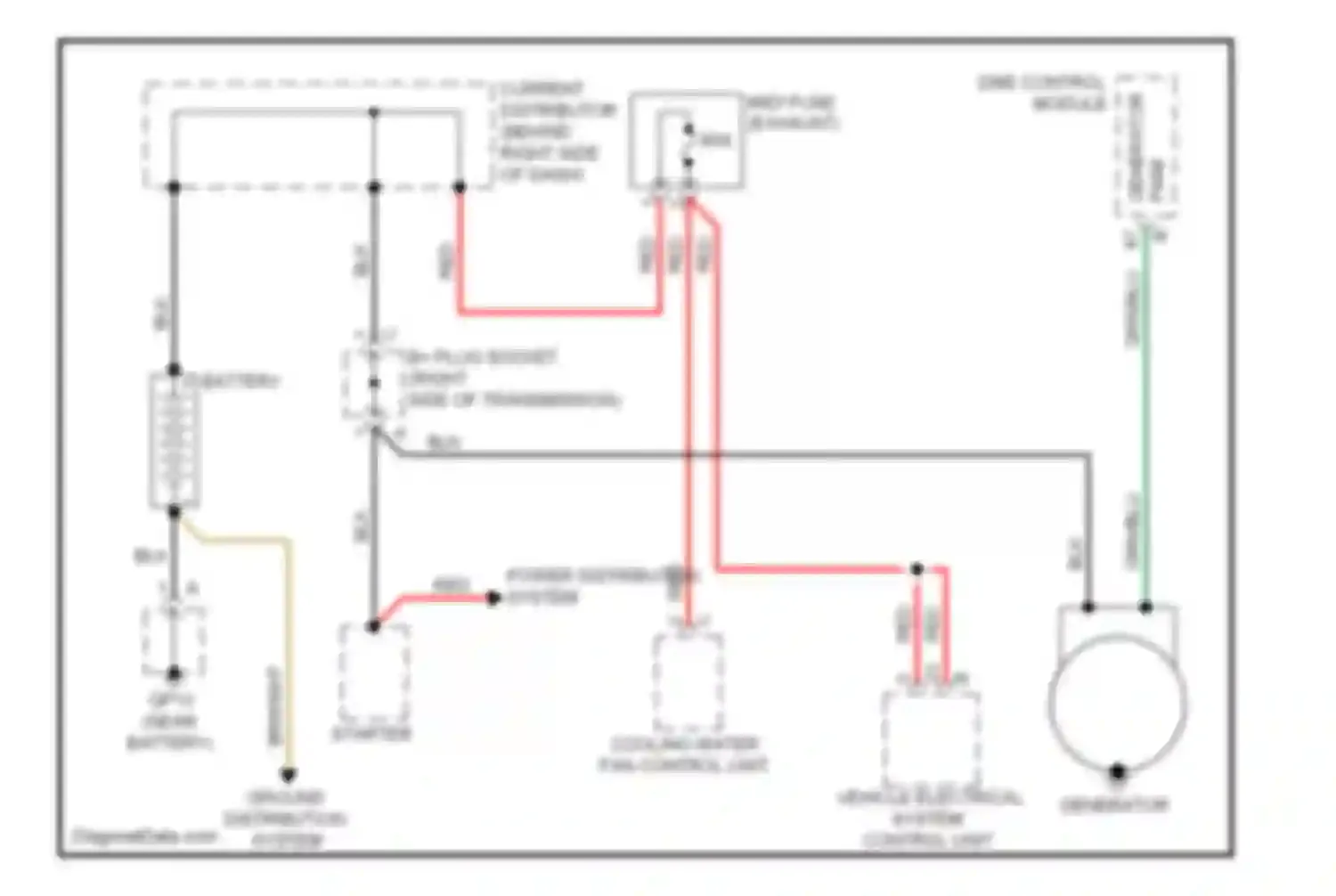 Wiring diagram vehicle electrical system control unit for Porsche Cayman 987 facelift (2009-2012) (12 of 18)