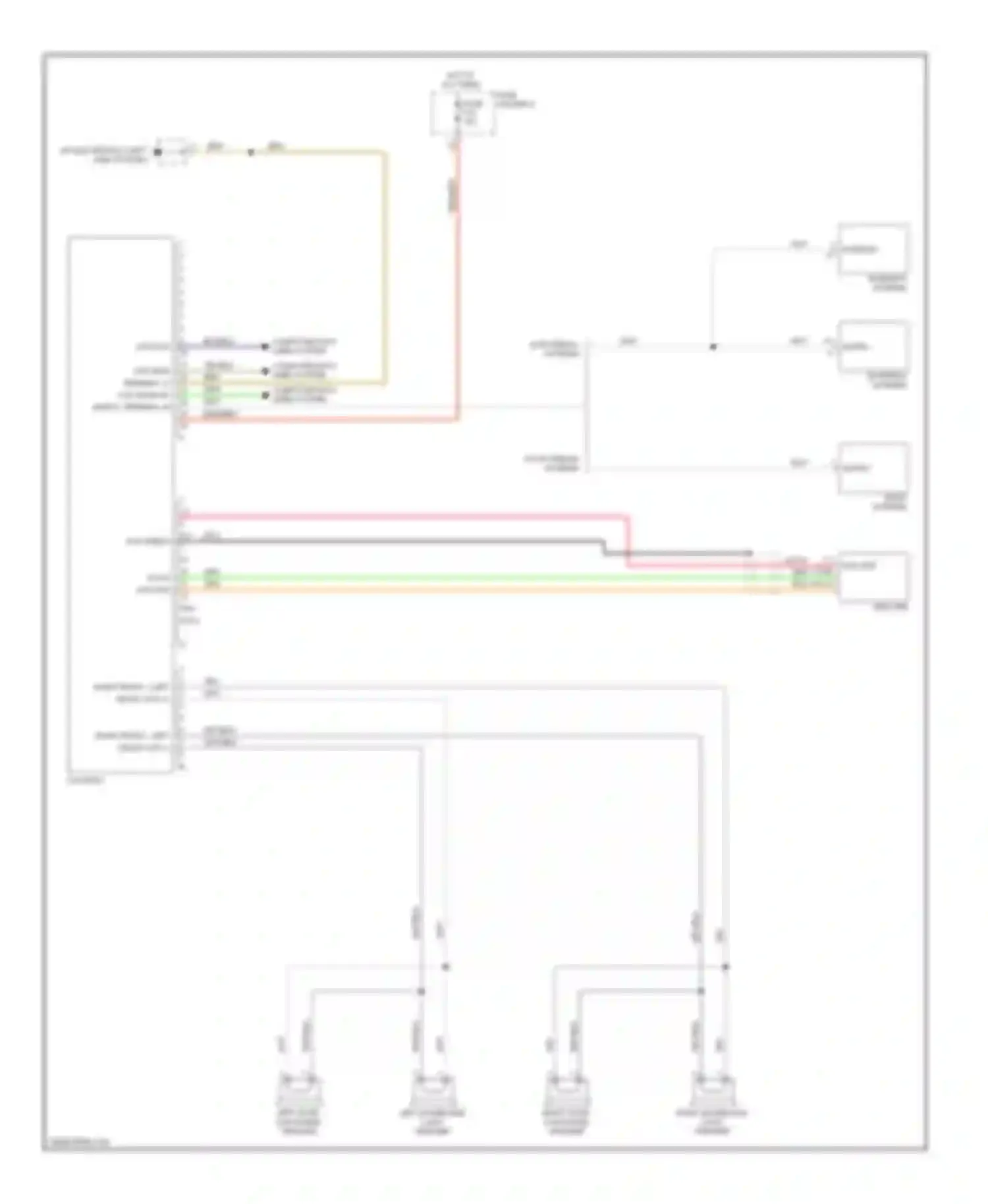 Wiring diagram w/ external antenna for Porsche Cayman 987 facelift (2009-2012) (1 of 5)
