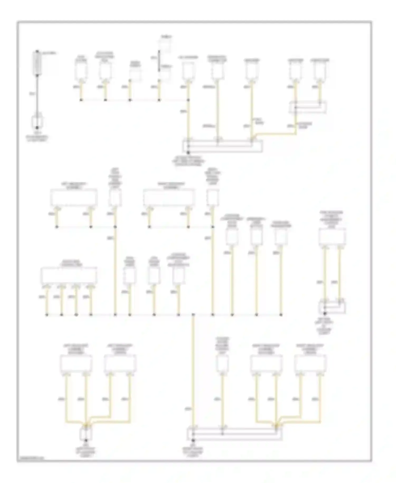 Cayman Porsche 987 (2005-2009): Ground distribution circuit (1 of 4)