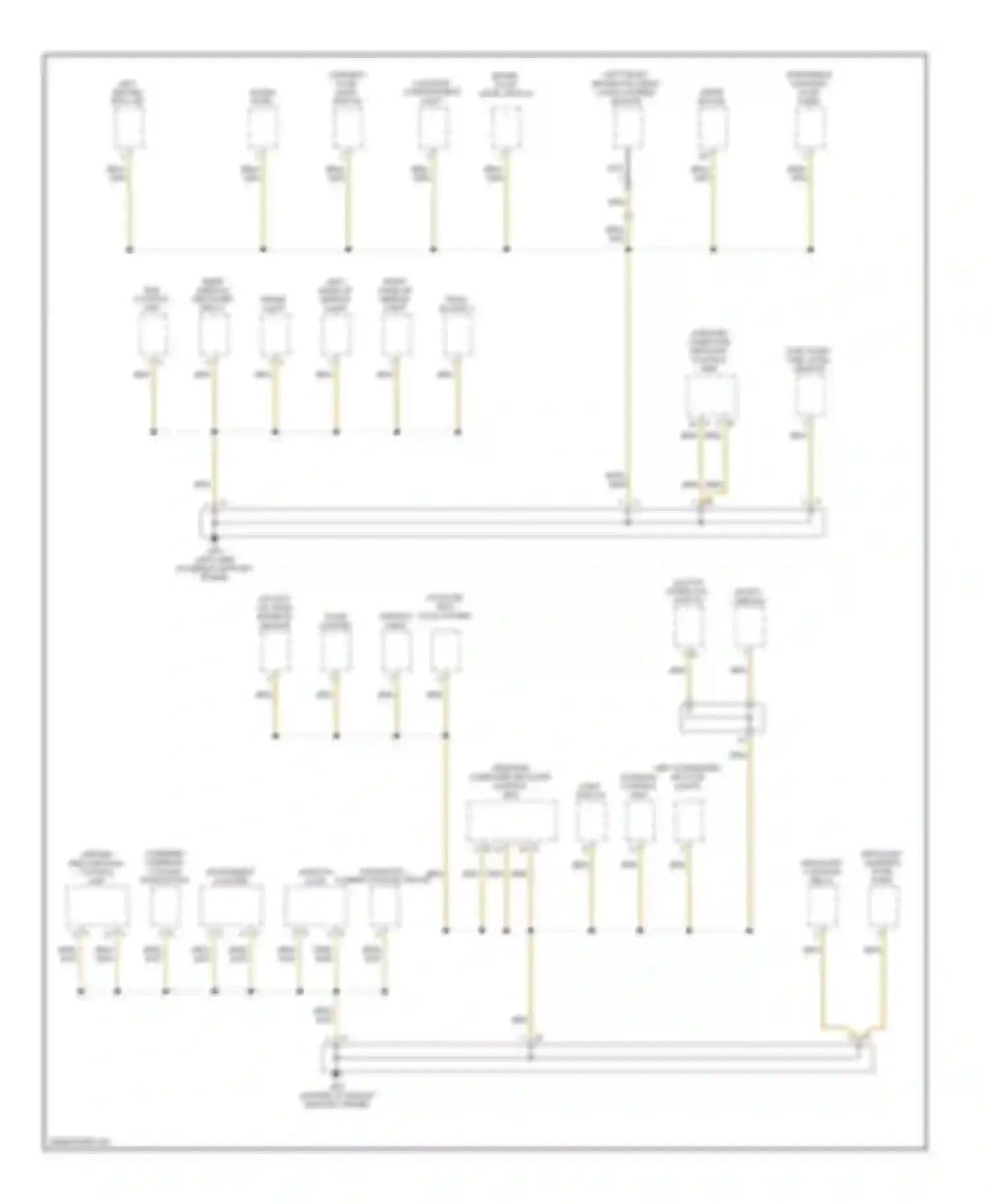 Cayman Porsche 987 (2005-2009): Ground distribution circuit (2 of 4)