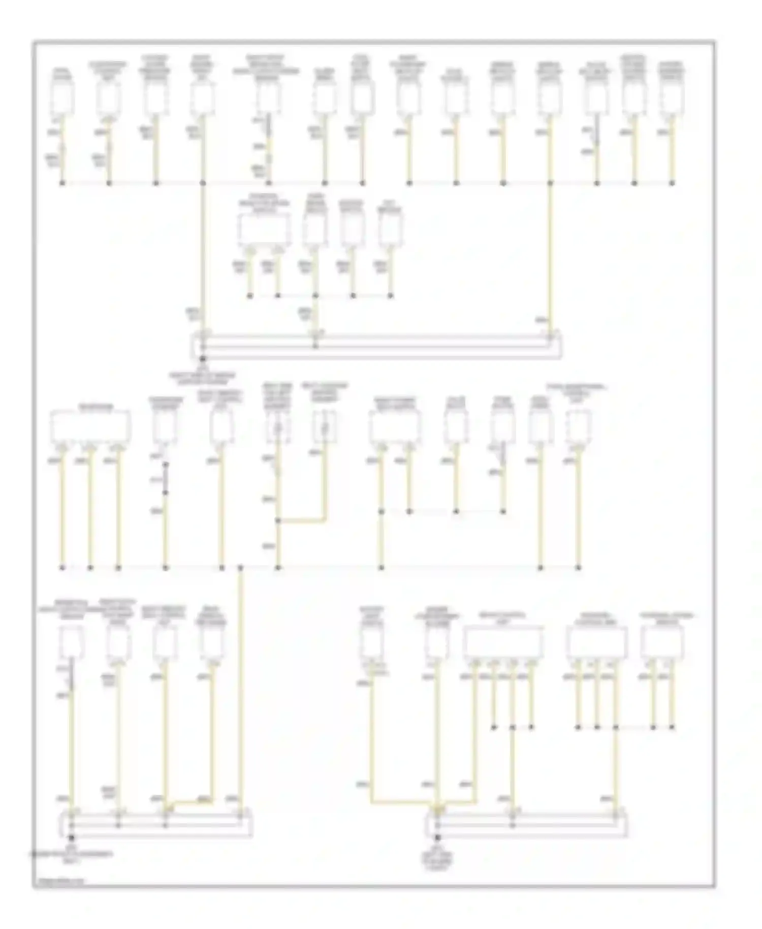 Cayman Porsche 987 (2005-2009): Ground distribution circuit (3 of 4)