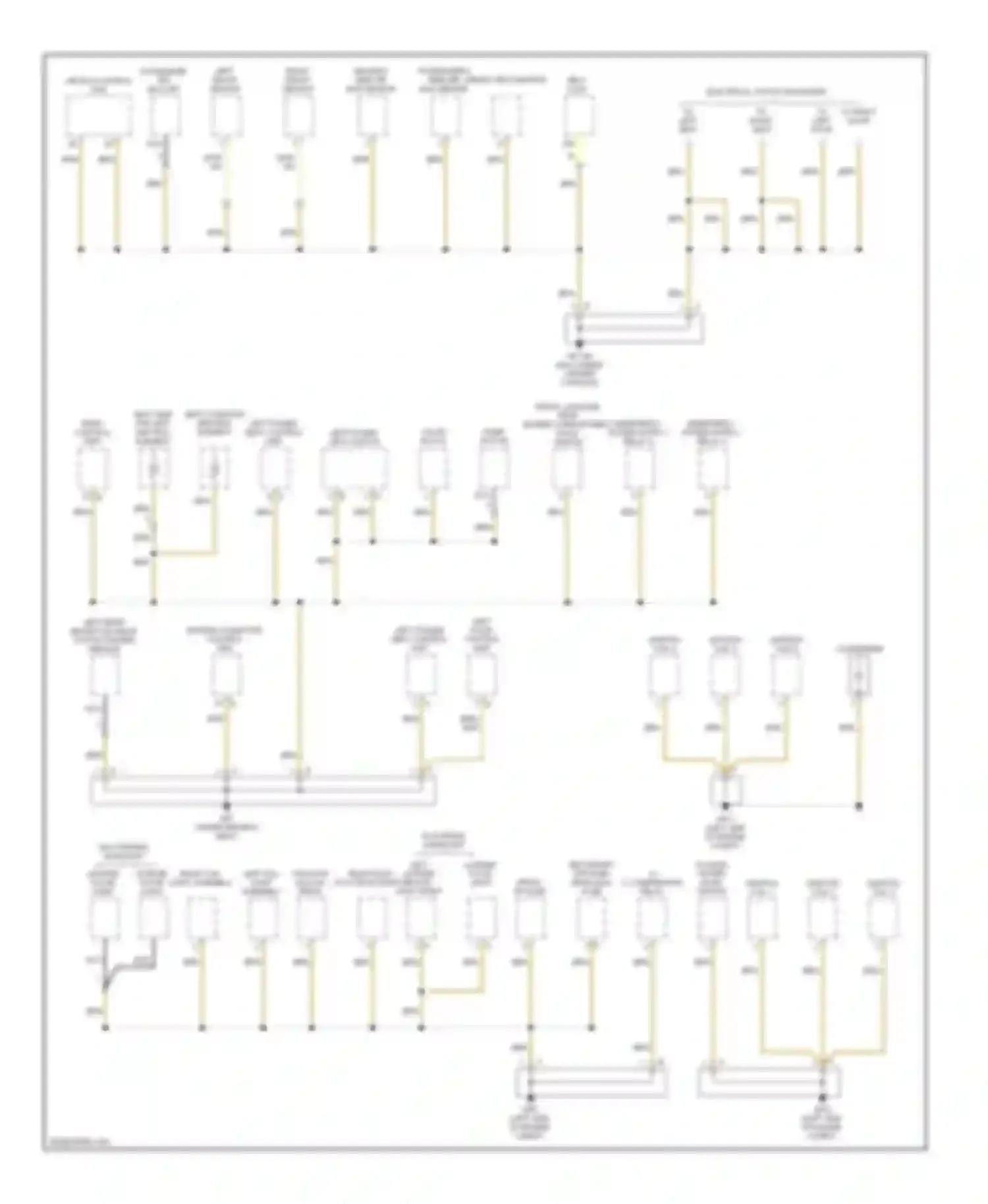 Cayman Porsche 987 (2005-2009): Ground distribution circuit (4 of 4)