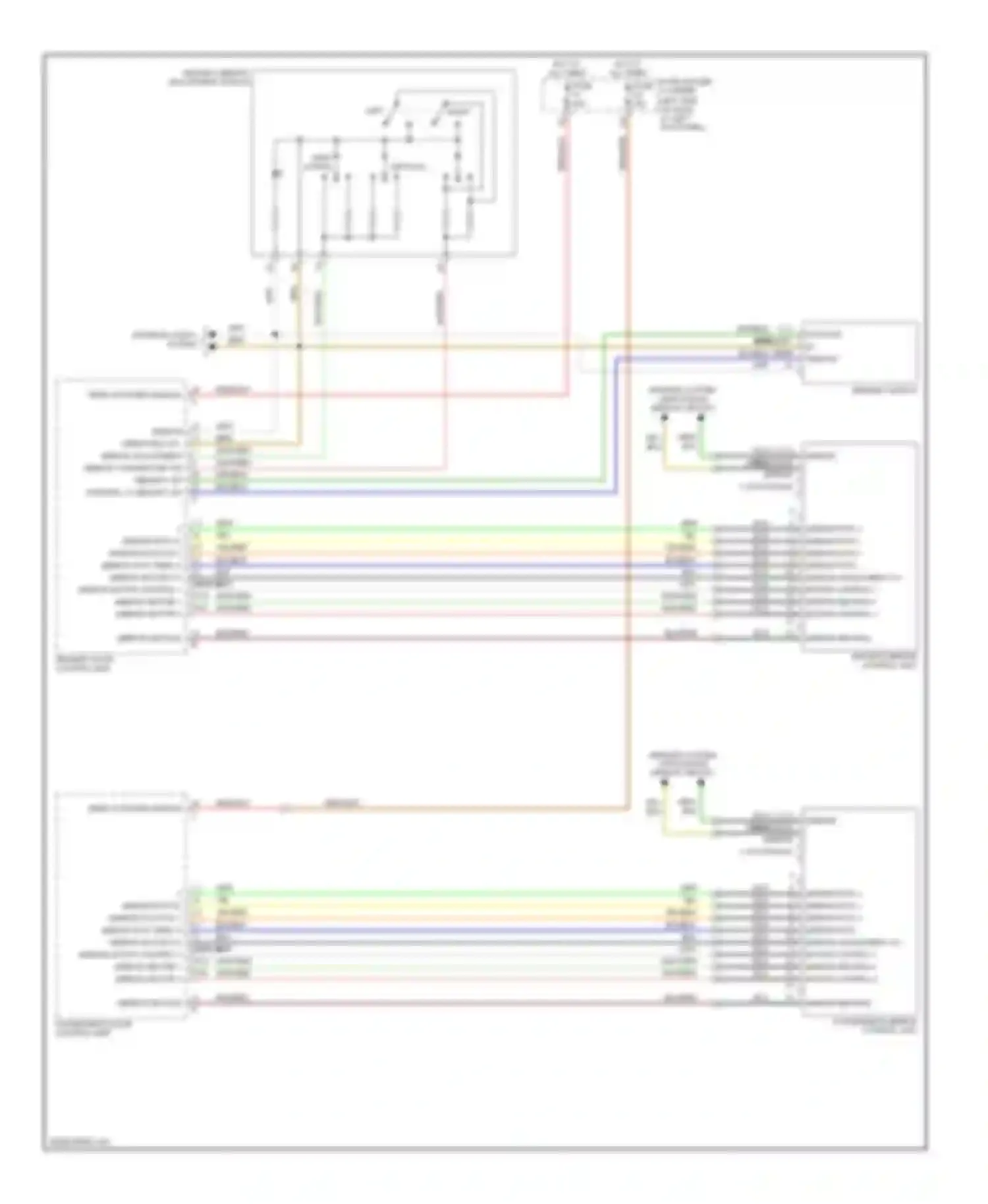 Cayman Porsche 987 (2005-2009): Memory mirrors circuit