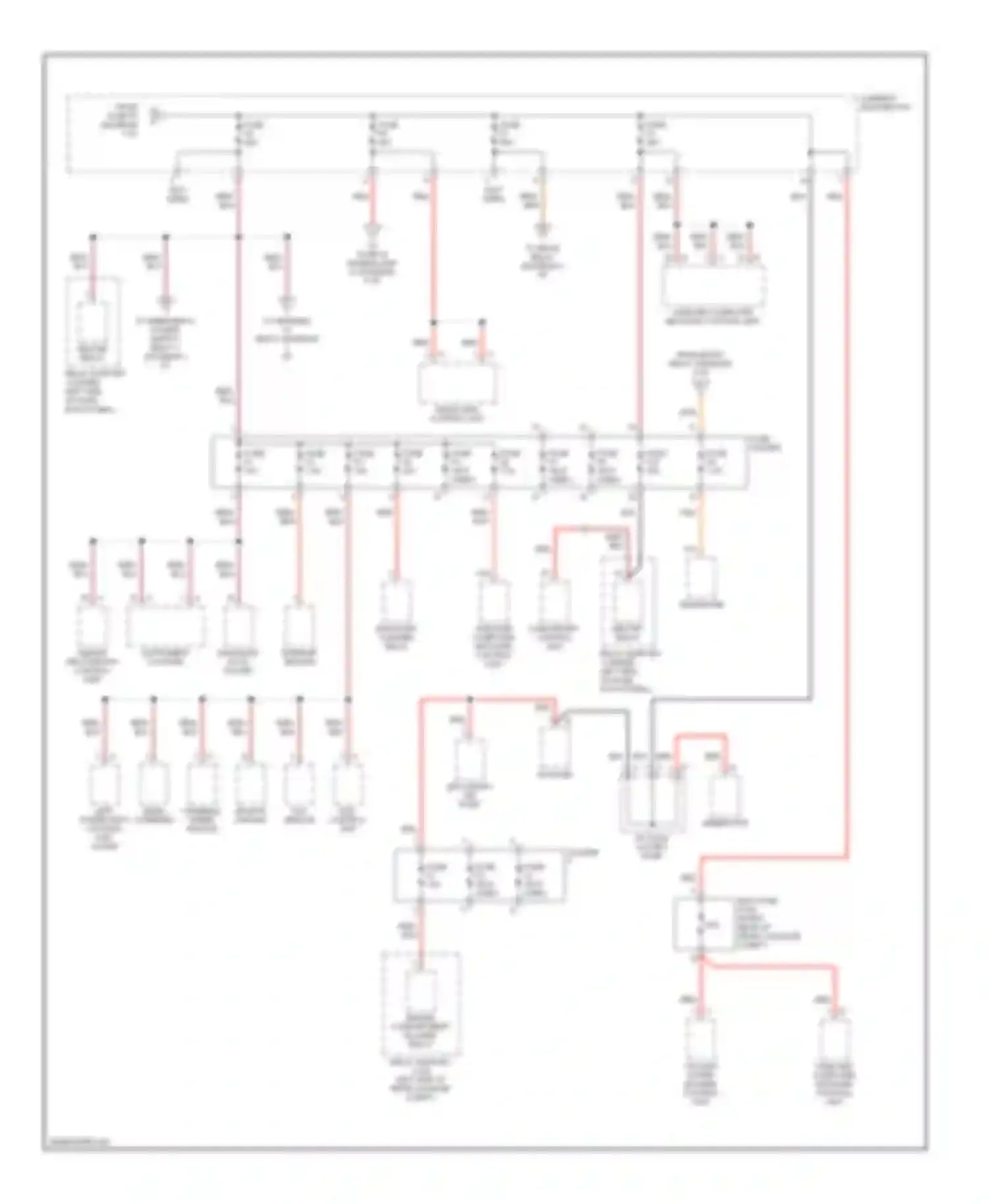Cayman Porsche 987 (2005-2009): Power distribution circuit (2 of 4)