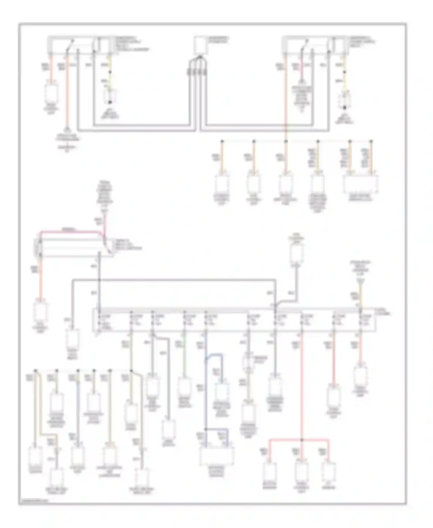Cayman Porsche 987 (2005-2009): Power distribution circuit (3 of 4)