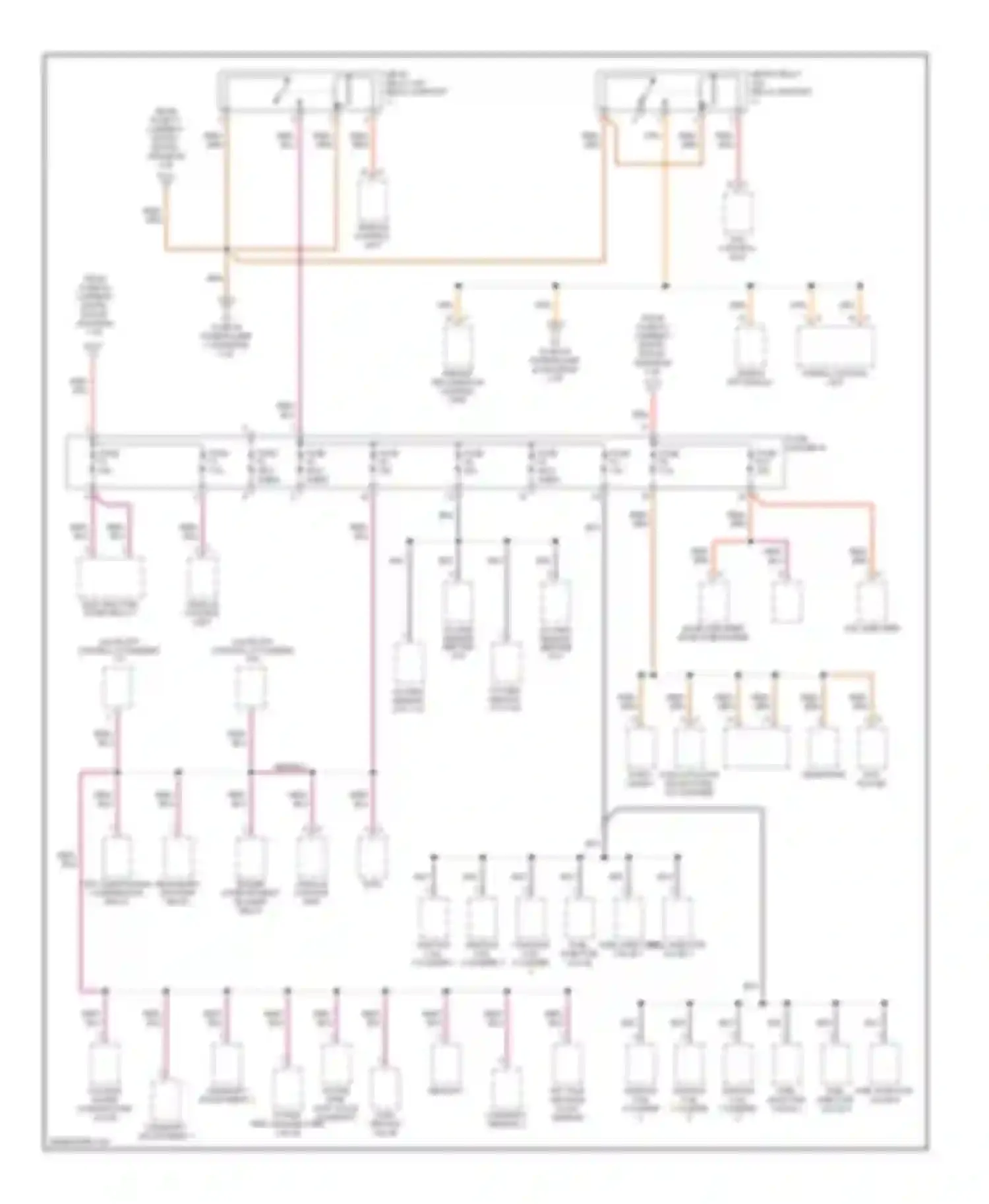 Cayman Porsche 987 (2005-2009): Power distribution circuit (4 of 4)