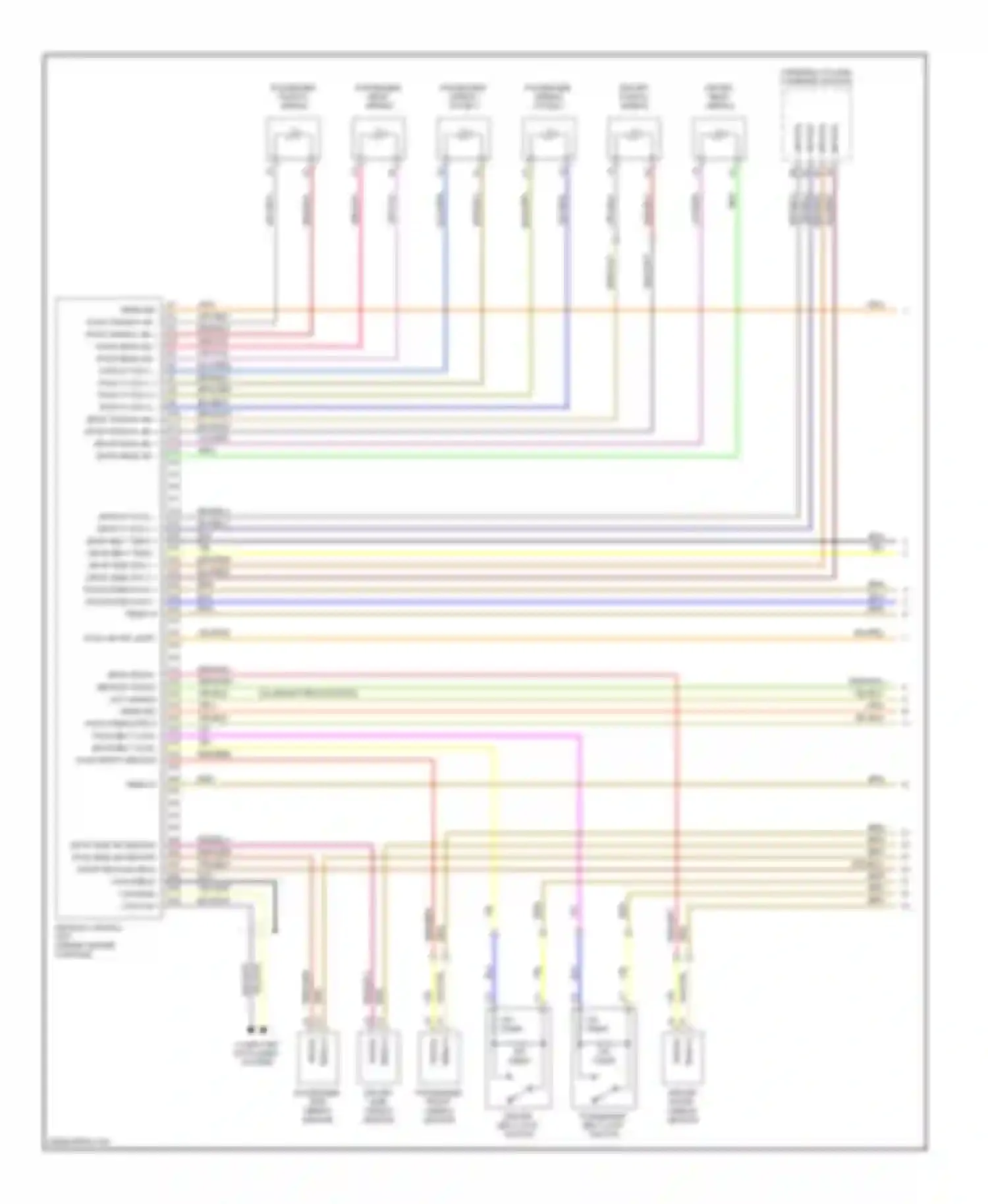 Cayman Porsche 987 (2005-2009): Supplemental restraints circuit (1 of 2)