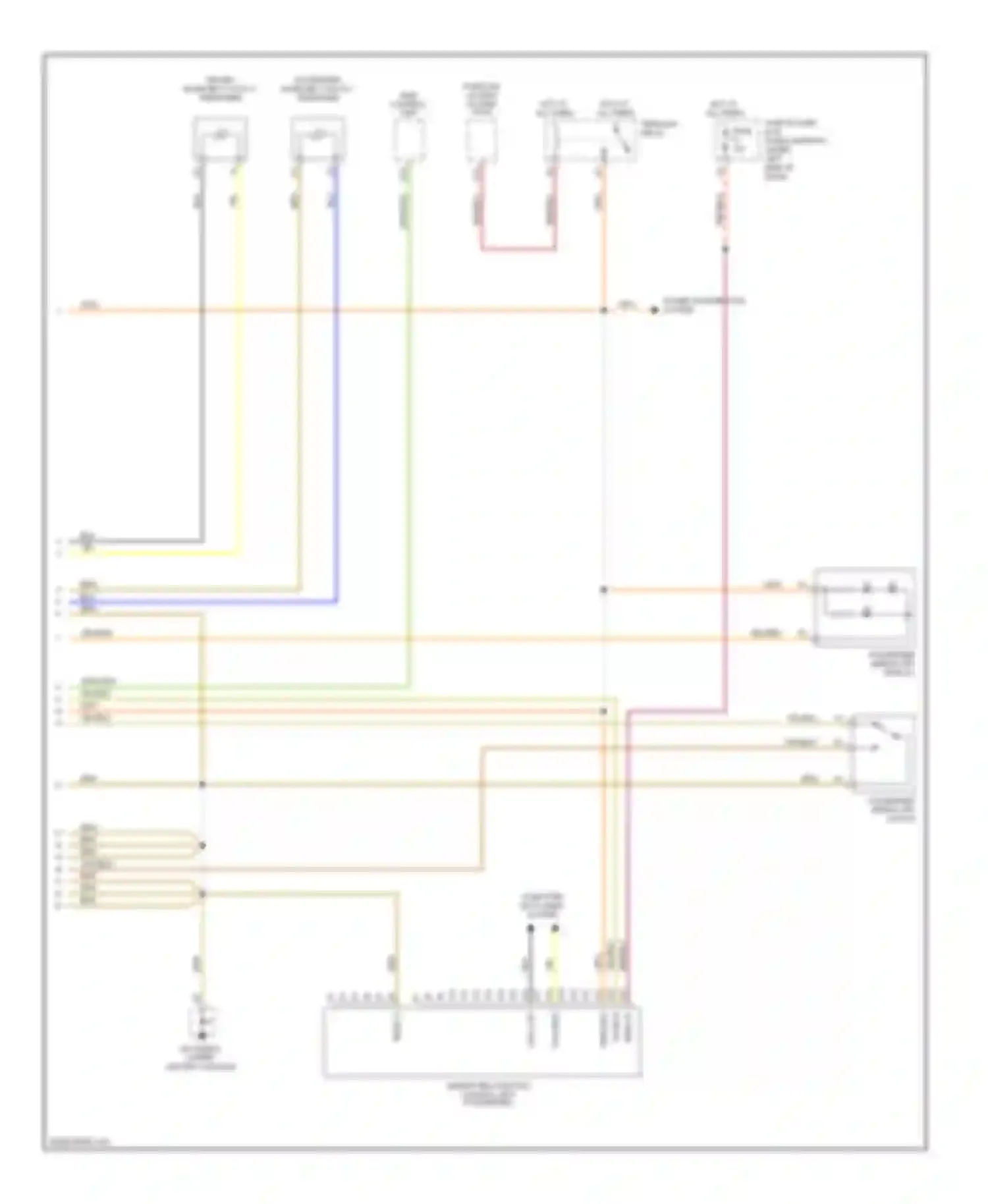 Cayman Porsche 987 (2005-2009): Supplemental restraints circuit (2 of 2)