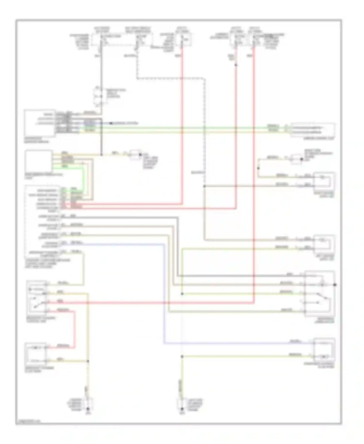 Wiring diagram 1 2 3 4 5 term 15 term 31 back up signal actuation + actuation - for Porsche Cayman 987 (2005-2009) (2 of 2)
