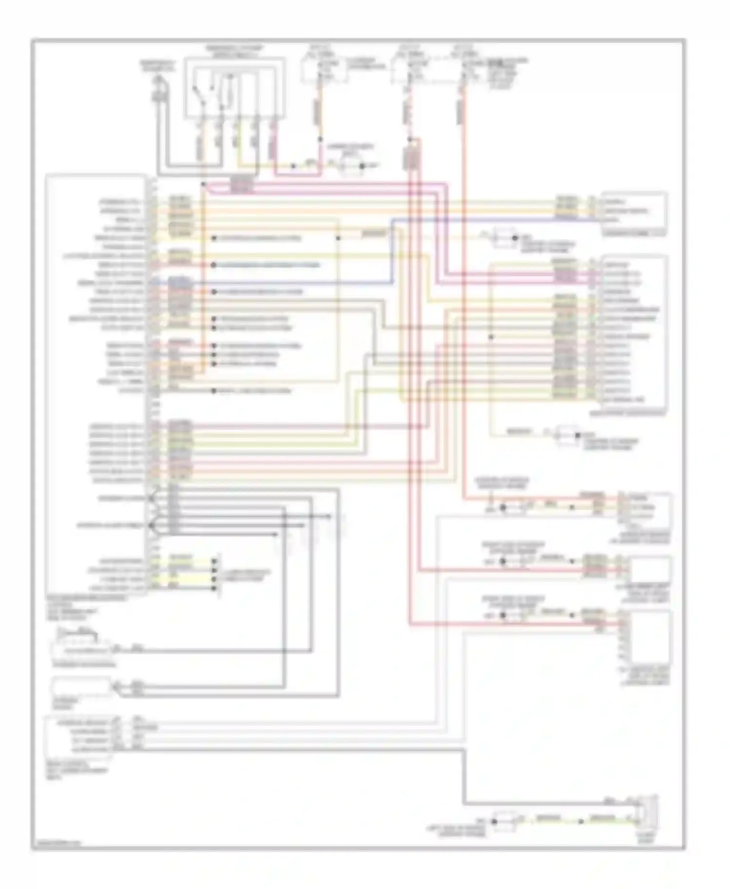 Wiring diagram blk/org for Porsche Cayman 987 (2005-2009) (1 of 18)