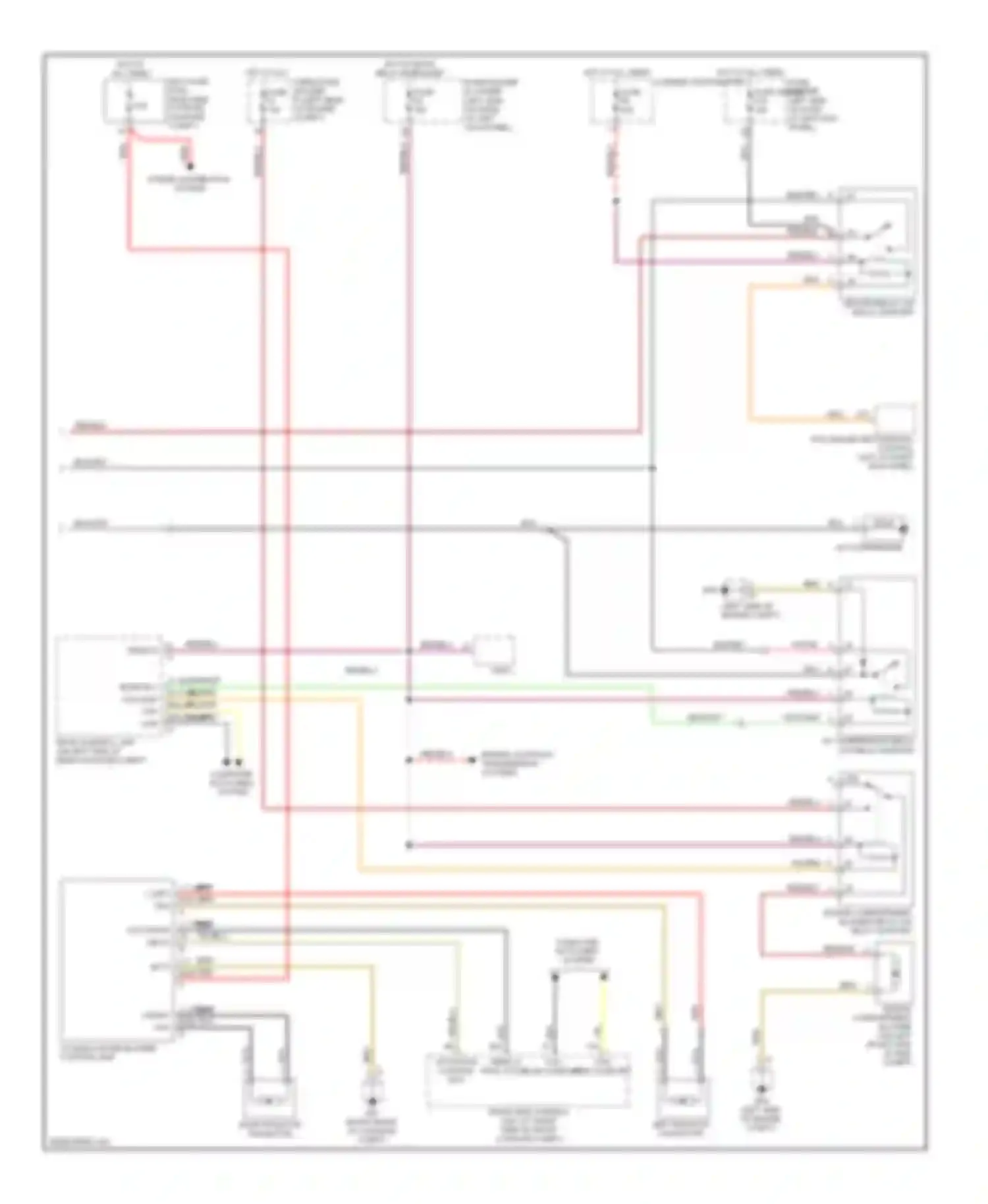 Wiring diagram cooling water blower control unit for Porsche Cayman 987 (2005-2009) (1 of 5)