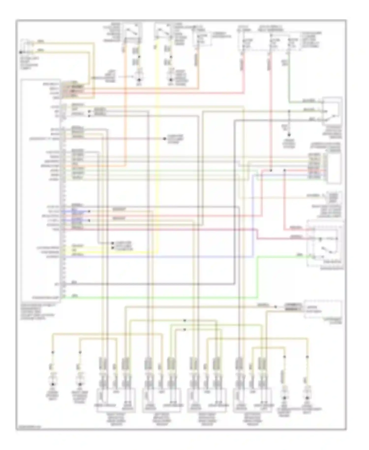 Wiring diagram current distributor for Porsche Cayman 987 (2005-2009) (1 of 13)