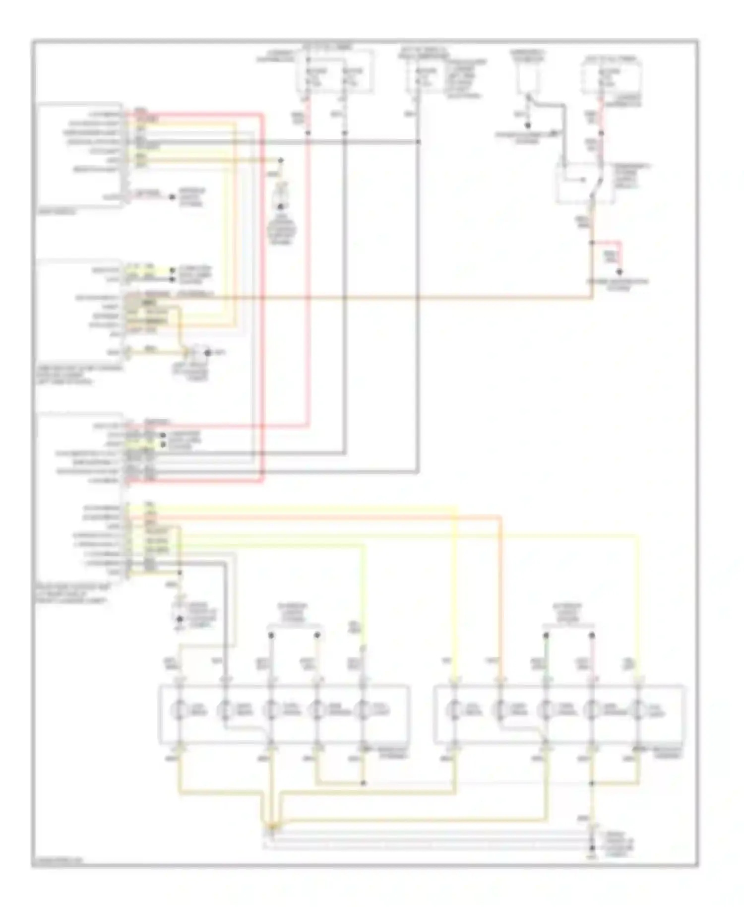 Wiring diagram emergency power pin for Porsche Cayman 987 (2005-2009) (4 of 7)