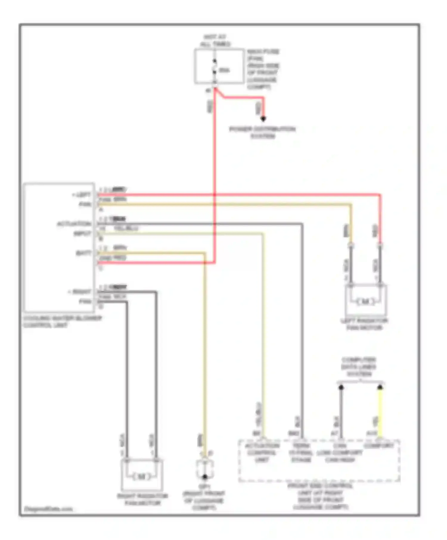 Wiring diagram hot at all times for Porsche Cayman 987 (2005-2009) (5 of 38)