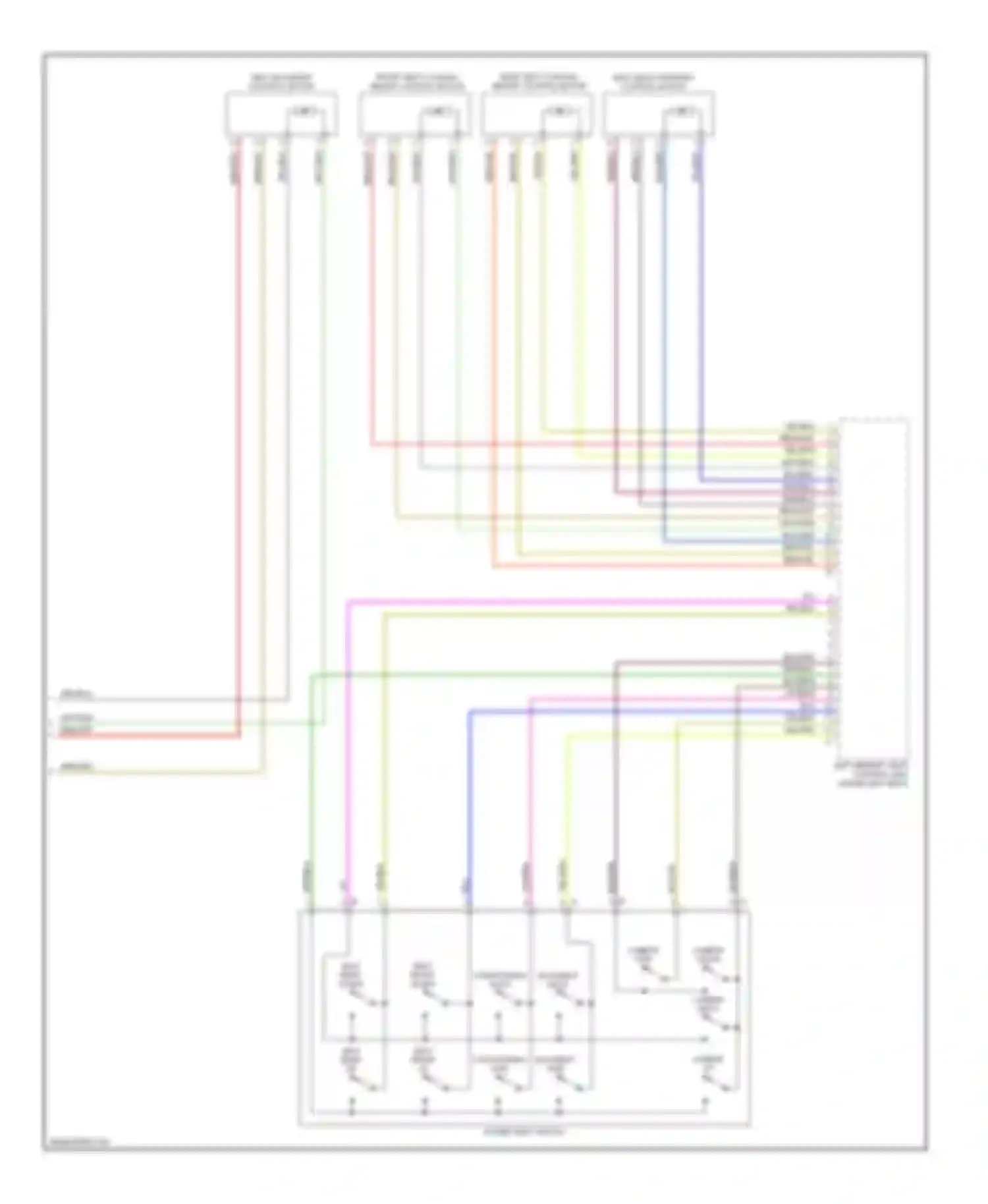 Wiring diagram lumbar fwd for Porsche Cayman 987 (2005-2009) (1 of 1)