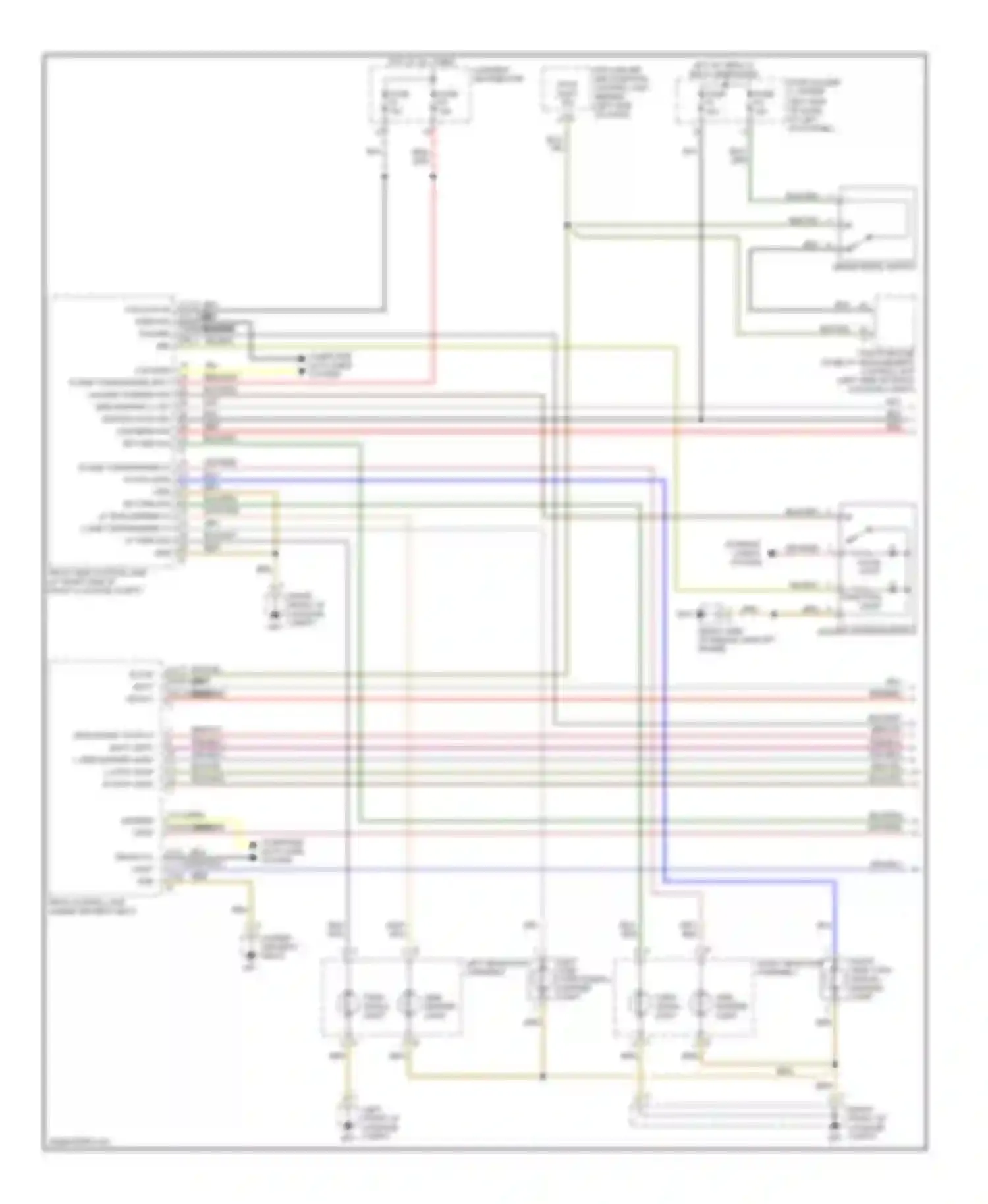 Wiring diagram right side turn signal/ marker light for Porsche Cayman 987 (2005-2009) (1 of 2)