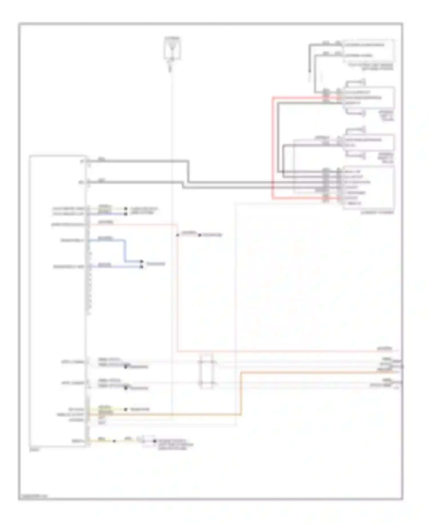 Wiring diagram tel mute term 30 output antenna for Porsche Cayman 987 (2005-2009) (2 of 4)