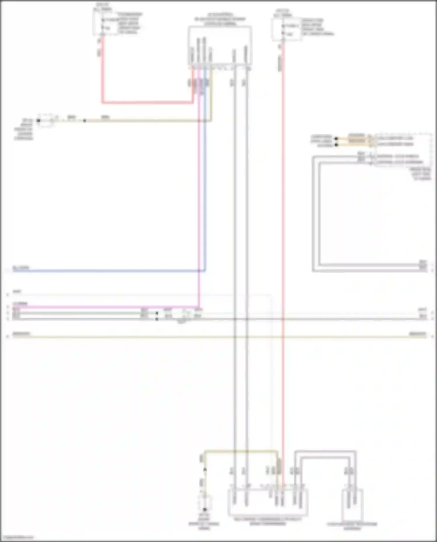 Wiring diagram bluetooth mobile phone coupling aerial for Porsche Macan GTS I facelift 2 (2021-2024) (1 of 8)