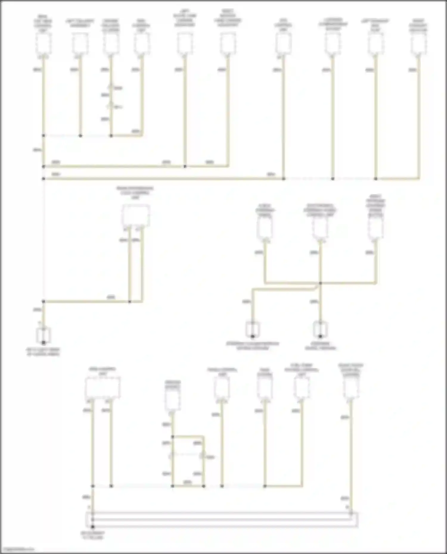Wiring diagram center taillight cluster for Porsche Macan GTS I facelift 2 (2021-2024) (2 of 2)