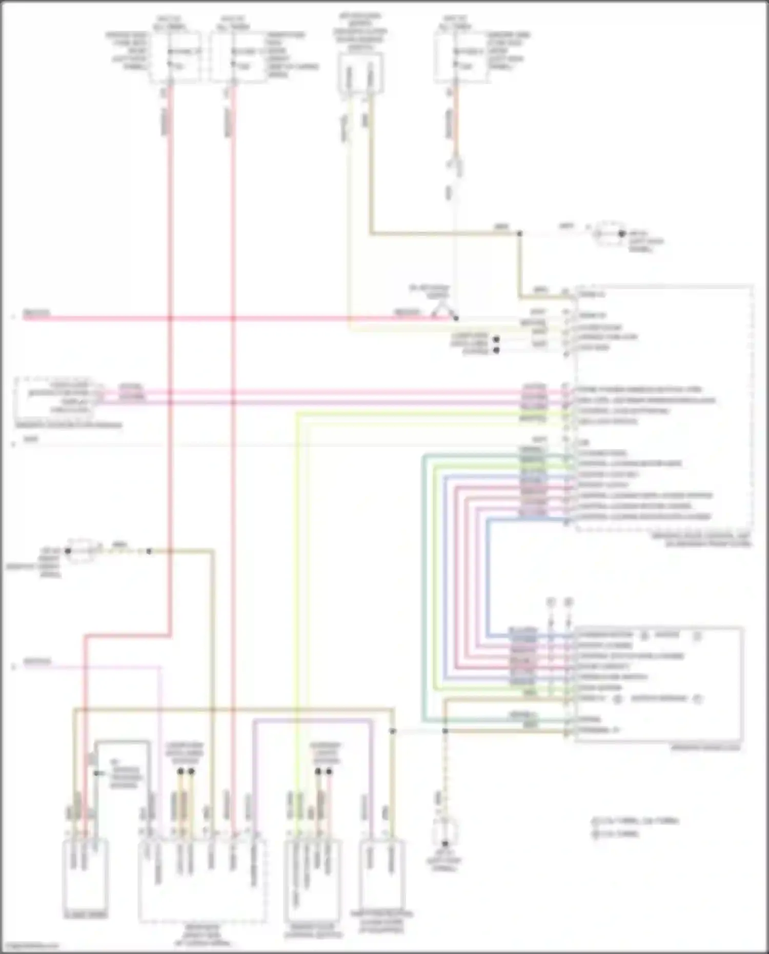 Wiring diagram central locking motor safe for Porsche Macan GTS I facelift 2 (2021-2024) (3 of 6)