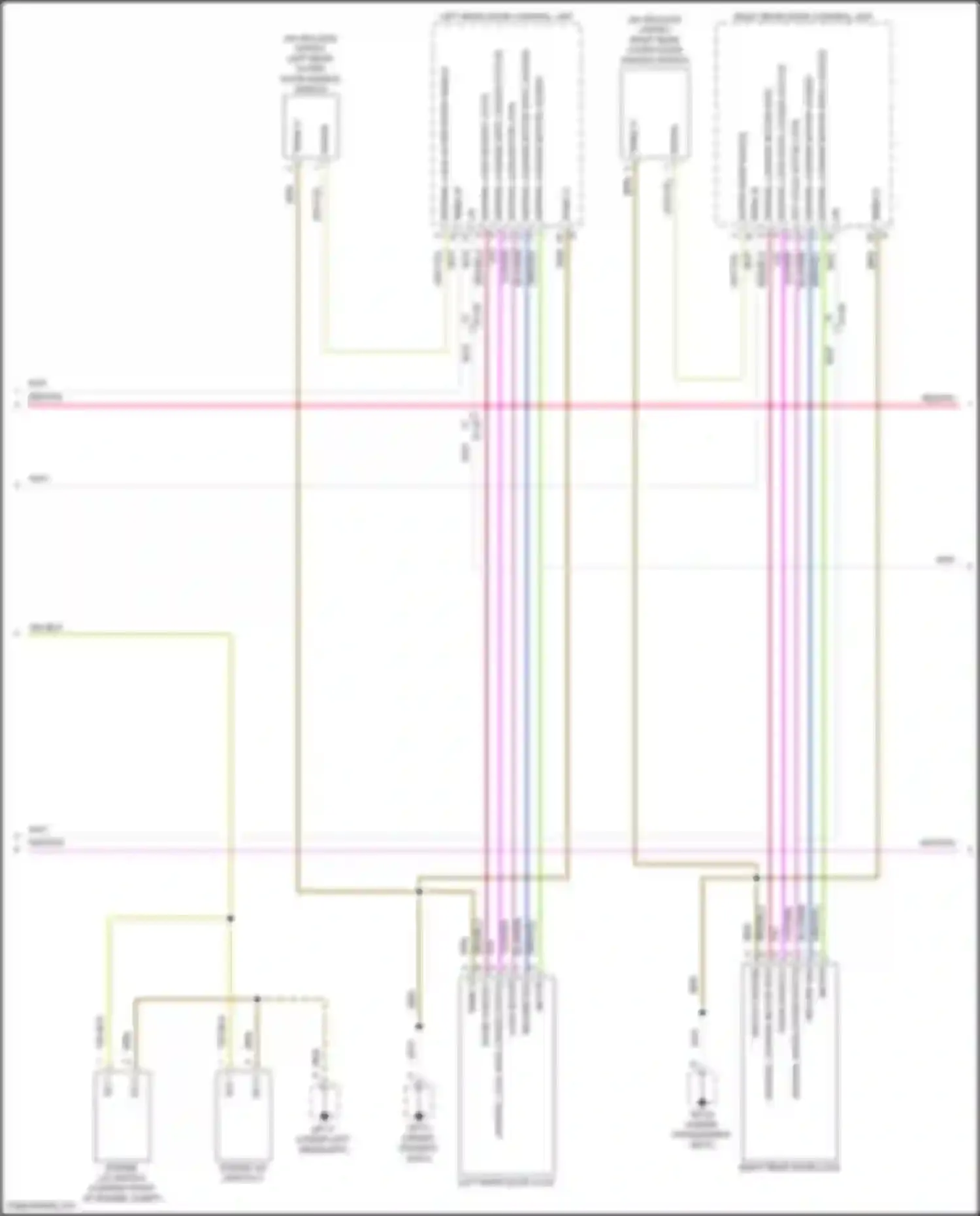 Wiring diagram central safe/locked status for Porsche Macan GTS I facelift 2 (2021-2024) (1 of 2)