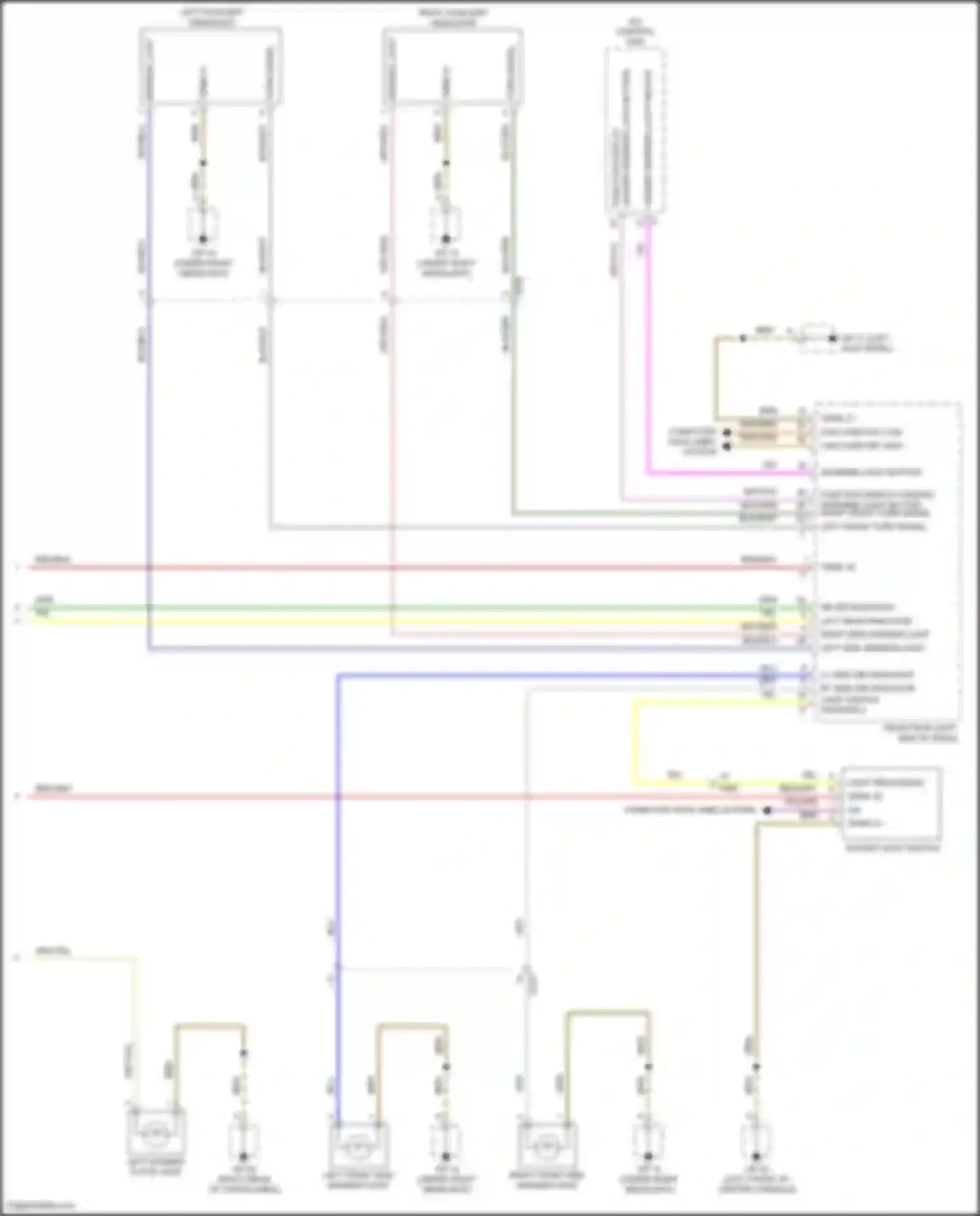 Wiring diagram hazard warning light switch for Porsche Macan GTS I facelift 2 (2021-2024) (1 of 1)