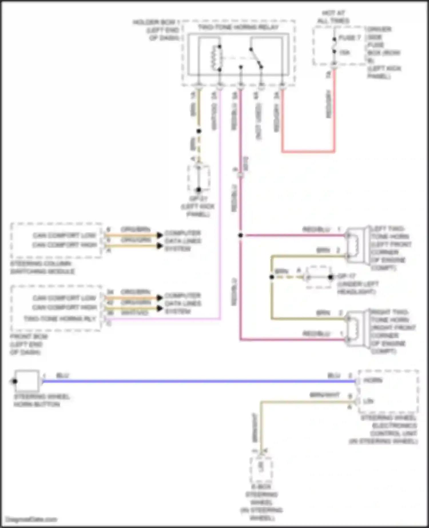 Wiring diagram holder bcm 1 for Porsche Macan GTS I facelift 2 (2021-2024) (2 of 4)
