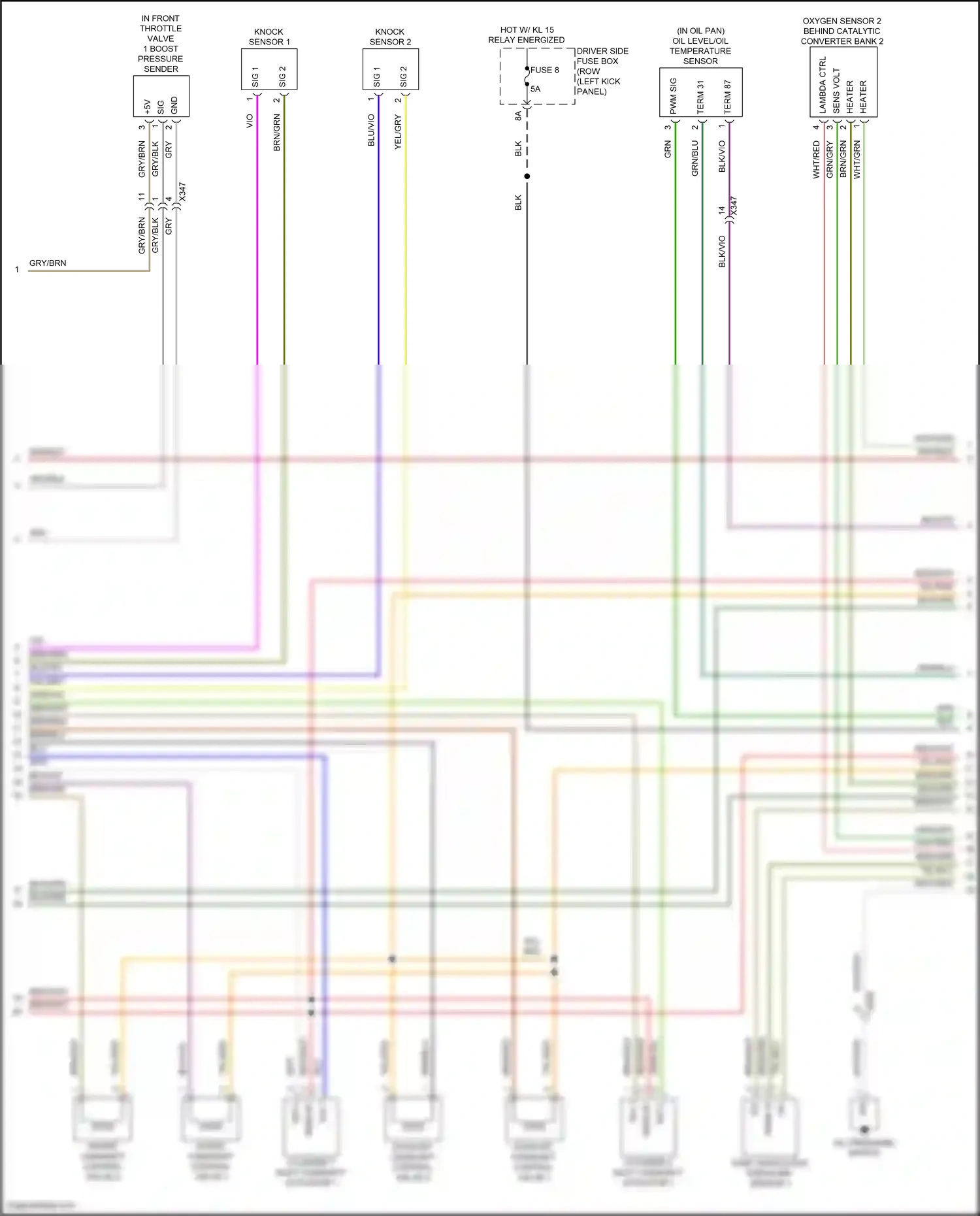 Porsche Macan GTS I facelift 2 (2021-2024) lambda ctrl wiring diagram  (2 of 3)