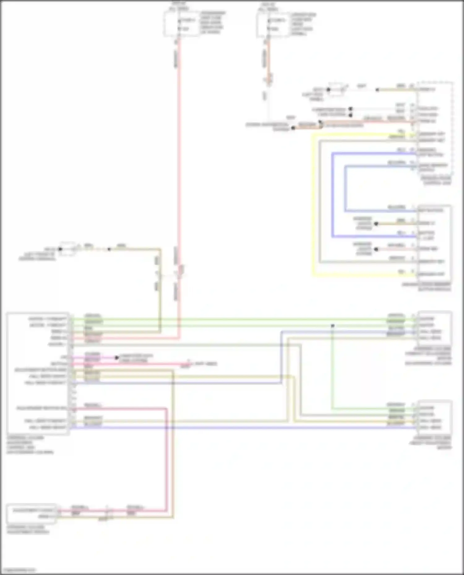Wiring diagram memory off button for Porsche Macan GTS I facelift 2 (2021-2024) (1 of 1)