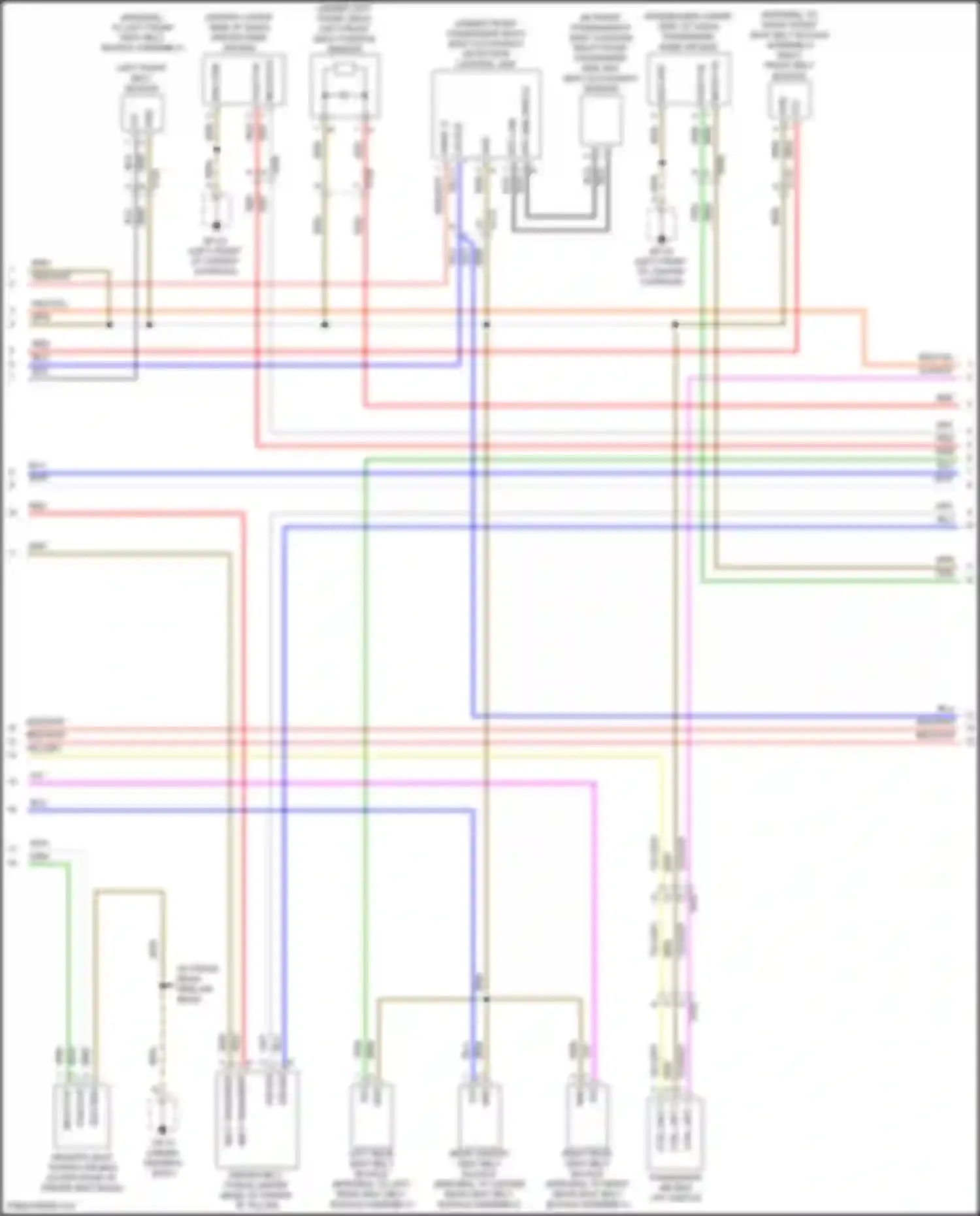 Wiring diagram passenger air bag off switch for Porsche Macan GTS I facelift 2 (2021-2024) (1 of 1)