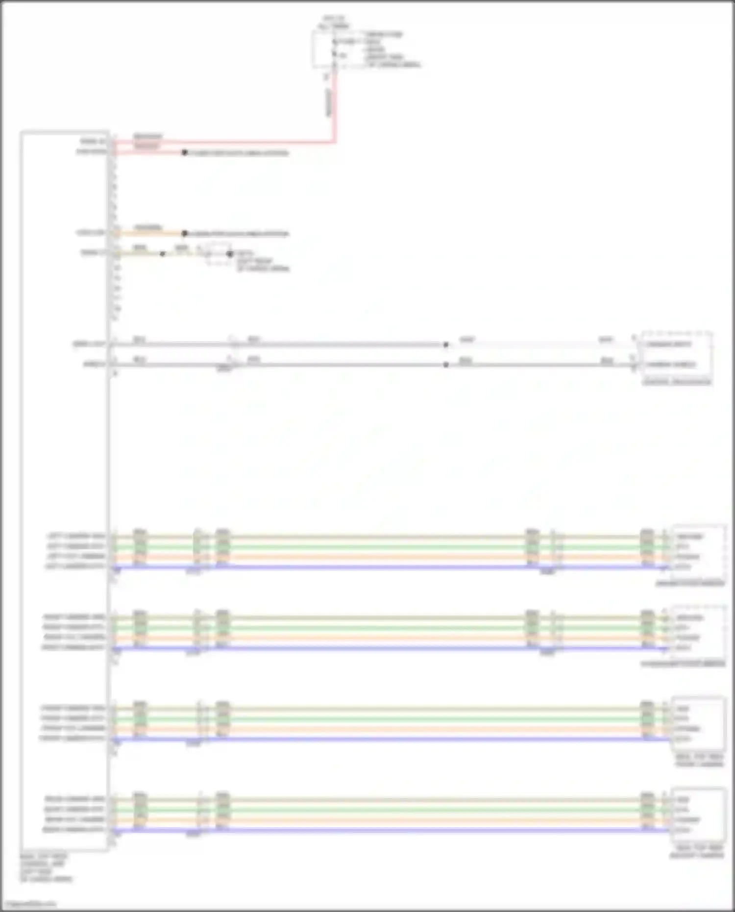 Wiring diagram passenger door mirror for Porsche Macan GTS I facelift 2 (2021-2024) (7 of 7)