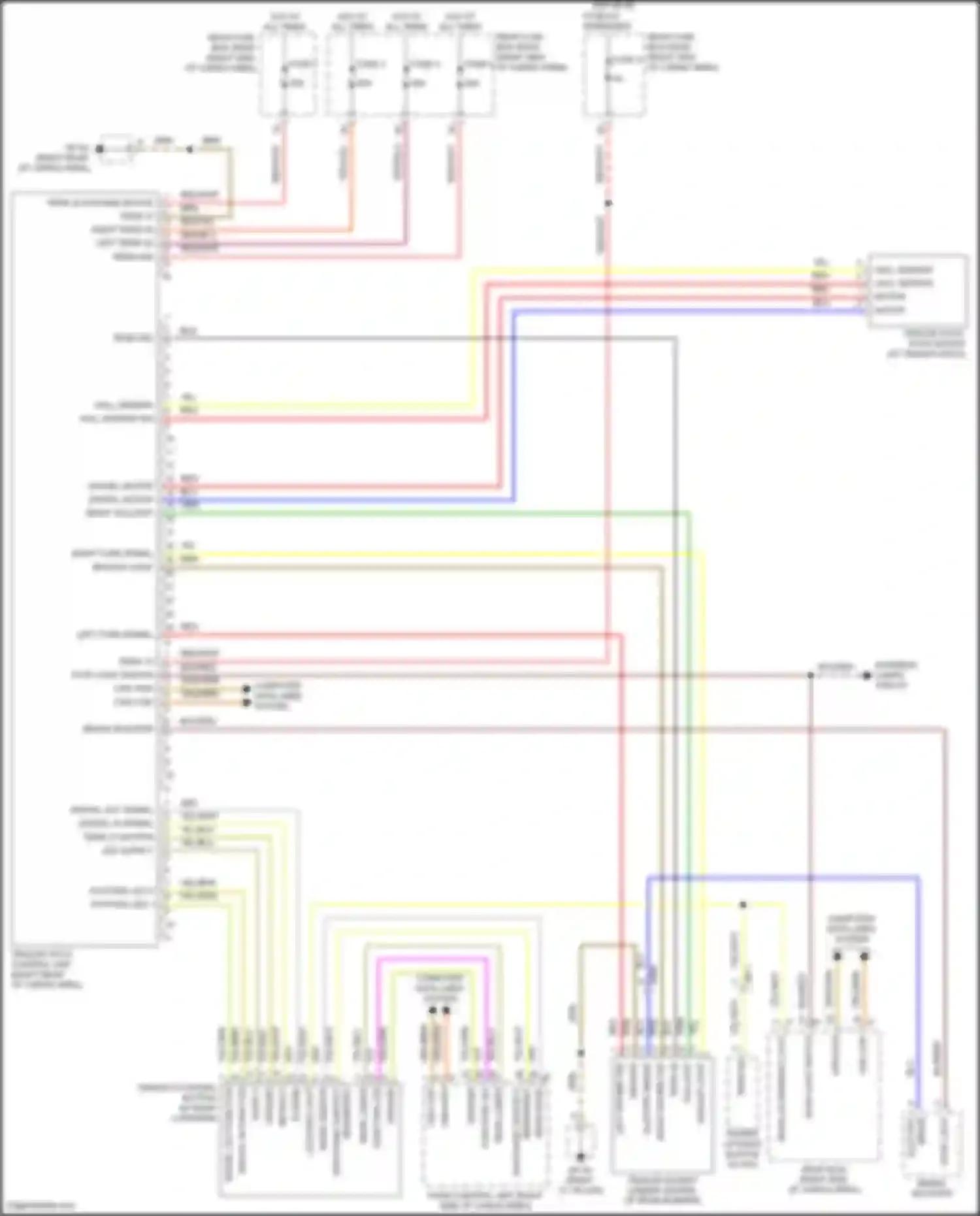 Wiring diagram rear raise for Porsche Macan GTS I facelift 2 (2021-2024) (2 of 2)