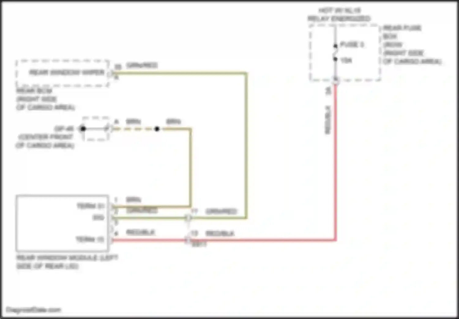 Wiring diagram relay energized for Porsche Macan GTS I facelift 2 (2021-2024) (1 of 1)
