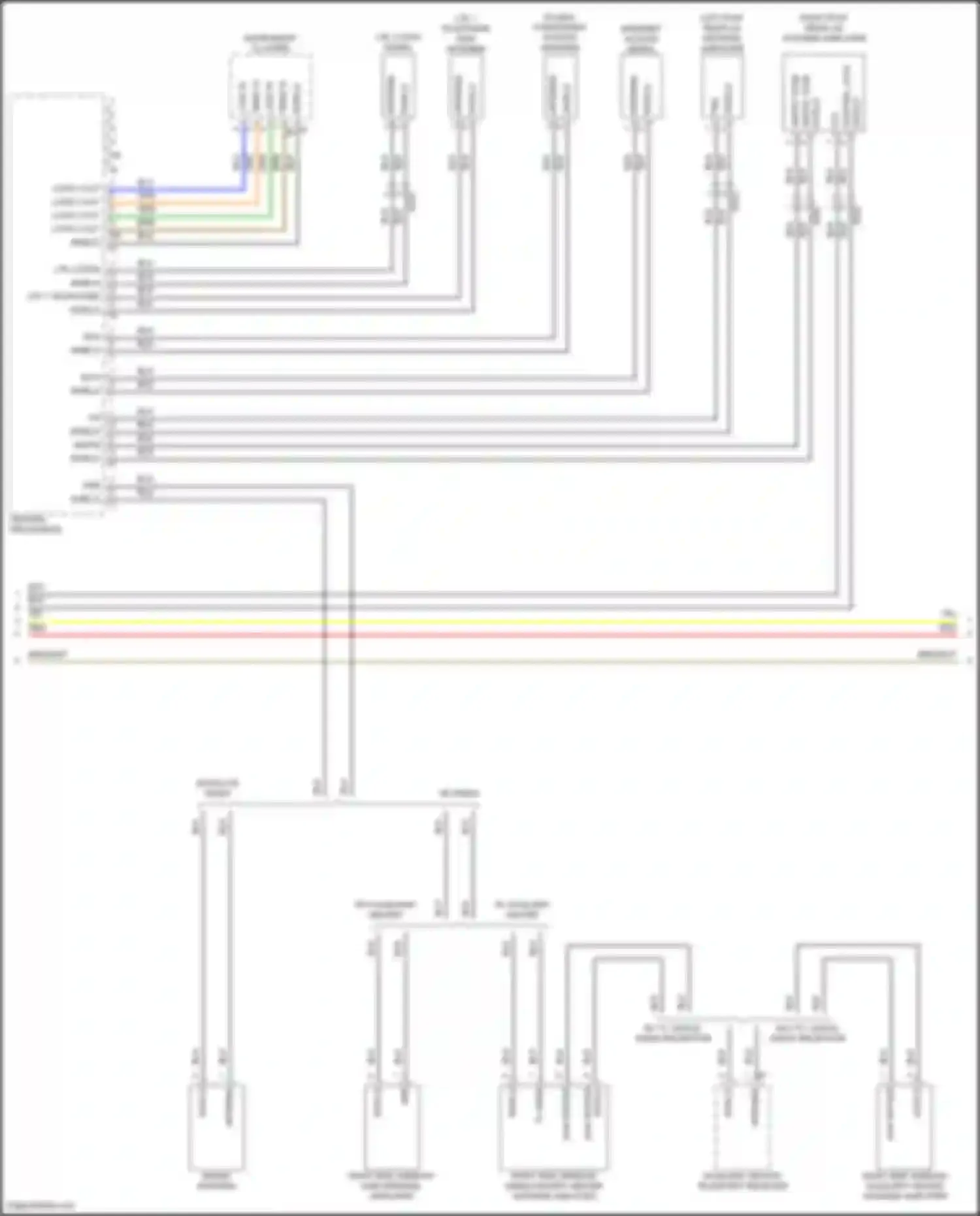 Wiring diagram w/ tv, digital radio reception for Porsche Macan GTS I facelift 2 (2021-2024) (3 of 6)