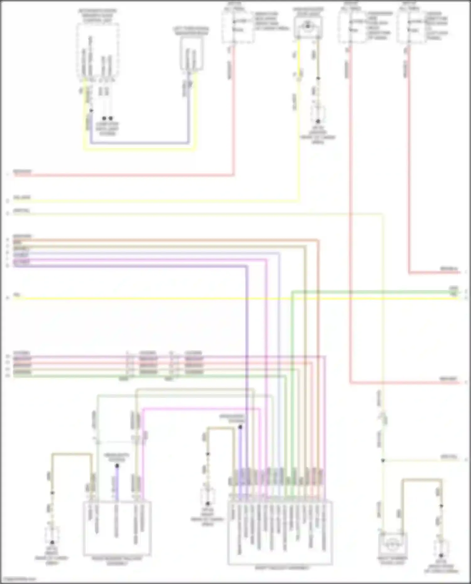 Wiring diagram yel/wht for Porsche Macan GTS I facelift 2 (2021-2024) (2 of 12)