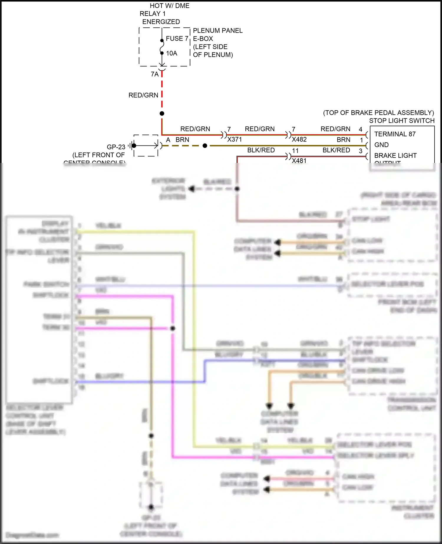 Porsche Macan GTS I facelift (2018-2021) computer data lines system wiring diagram  (50 of 93)