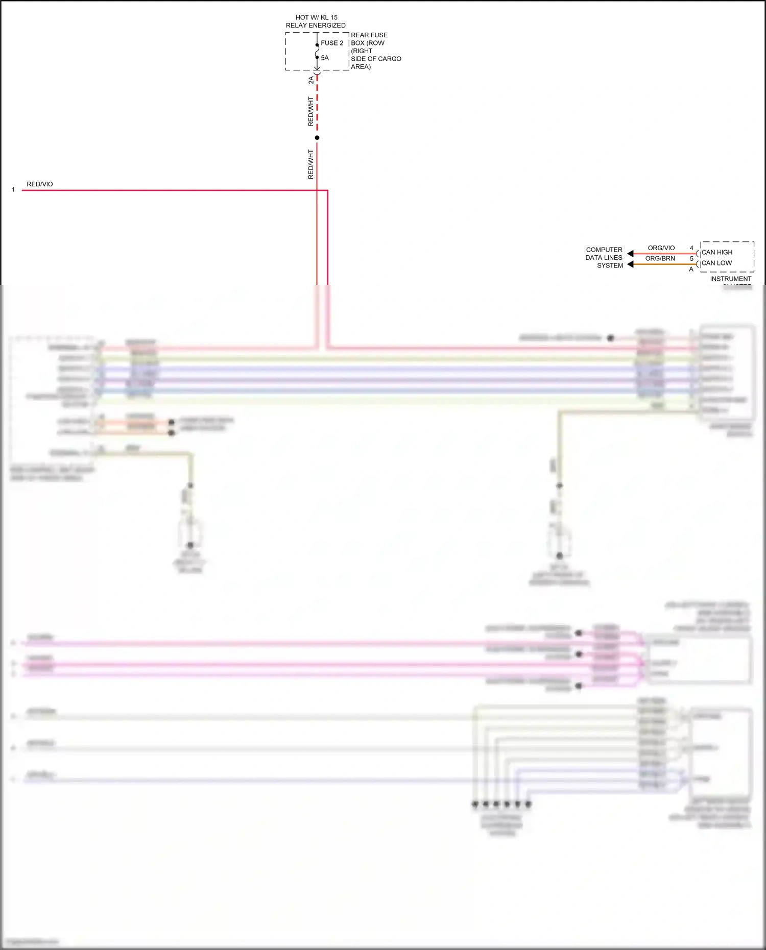 Porsche Macan GTS I facelift (2018-2021) computer data lines system wiring diagram  (36 of 93)