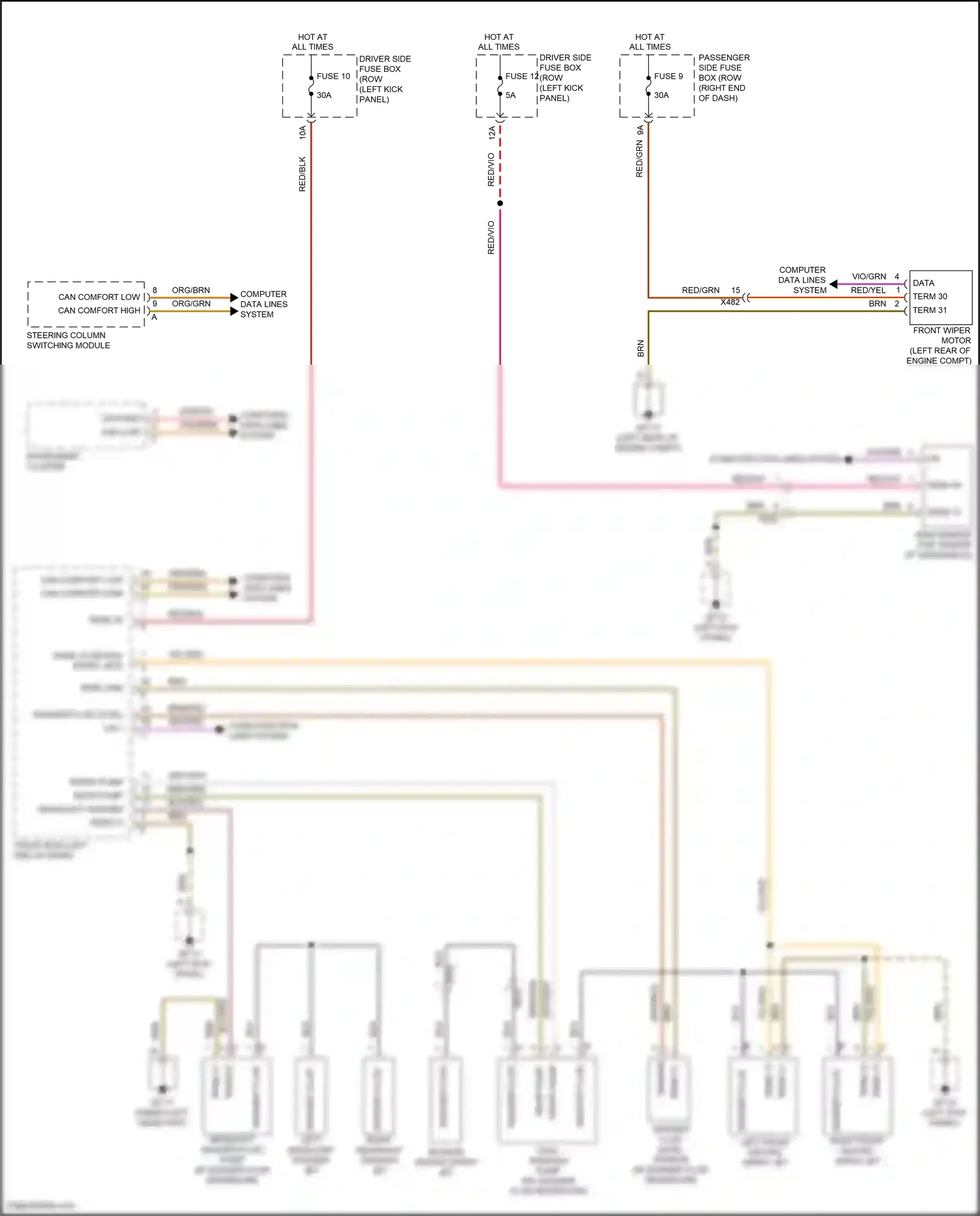 Porsche Macan GTS I facelift (2018-2021) computer data lines system wiring diagram  (4 of 93)