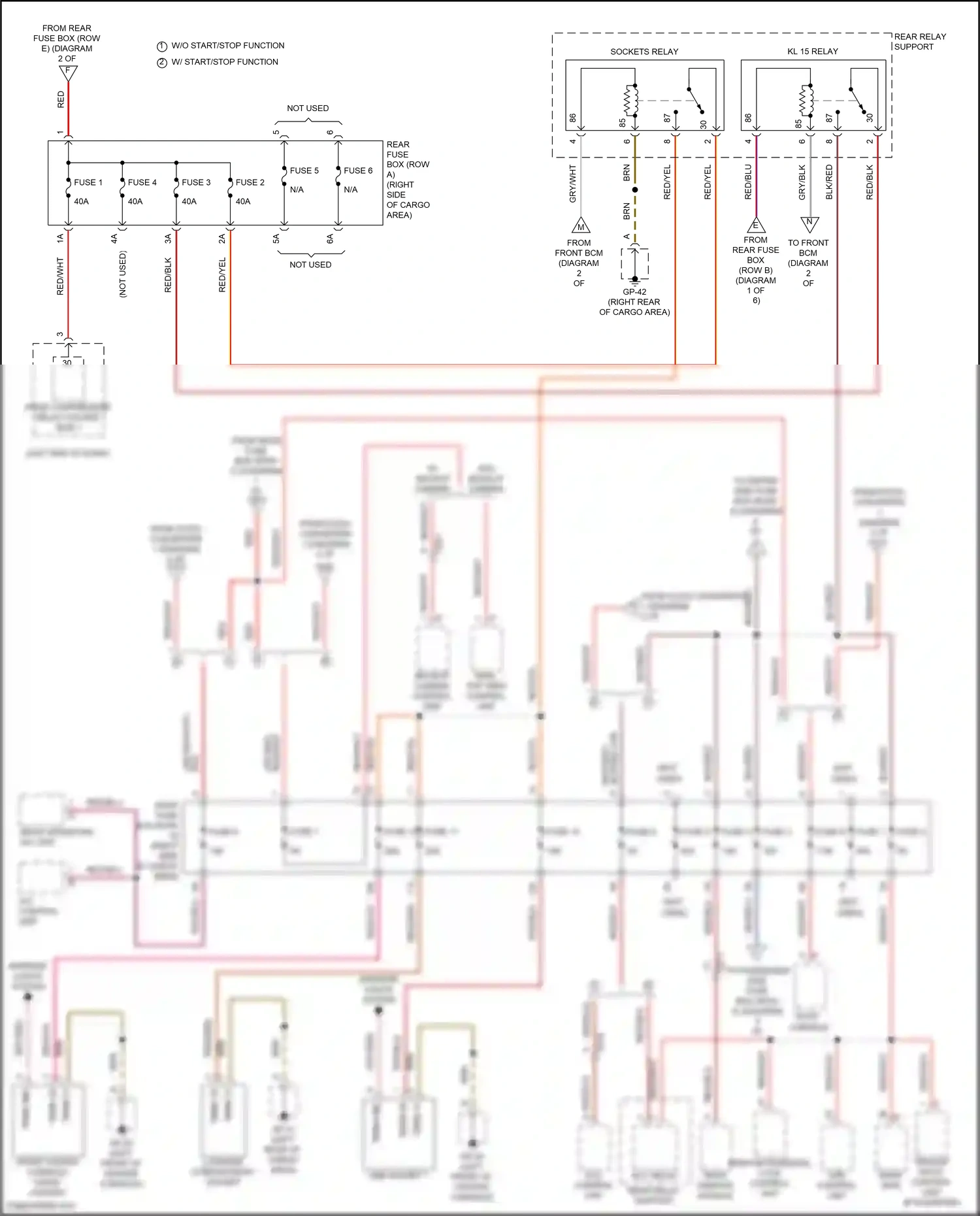 Porsche Macan GTS I facelift (2018-2021) w/ start/stop function wiring diagram  (5 of 8)