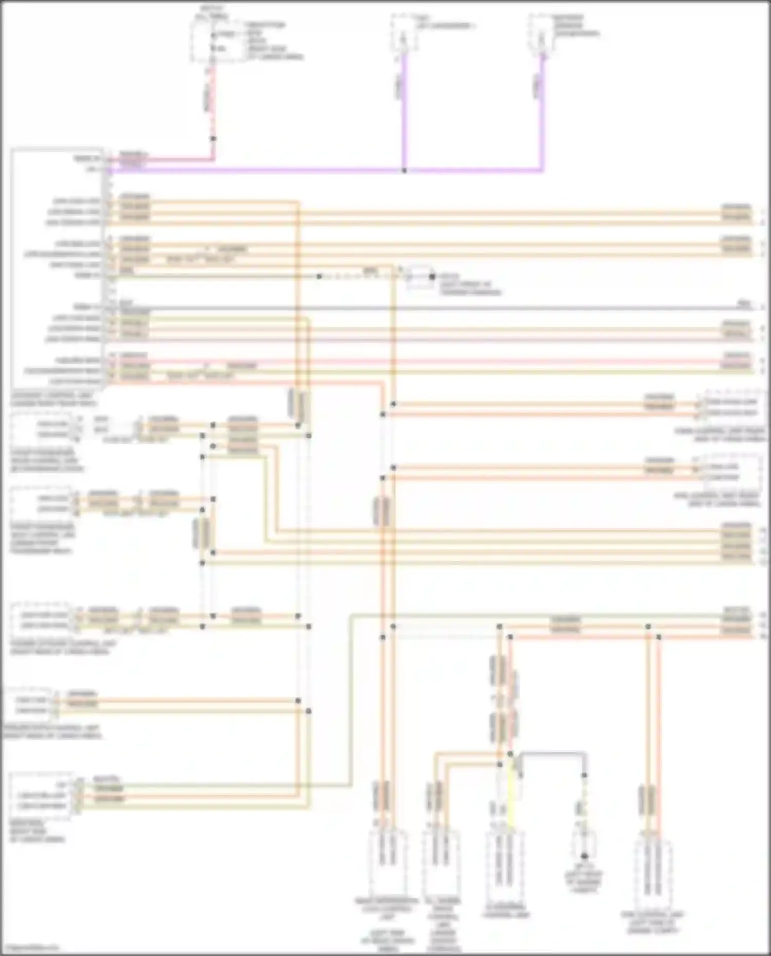 Macan S Porsche I facelift 2 (2021-2024): Computer data lines circuit (1 of 3)