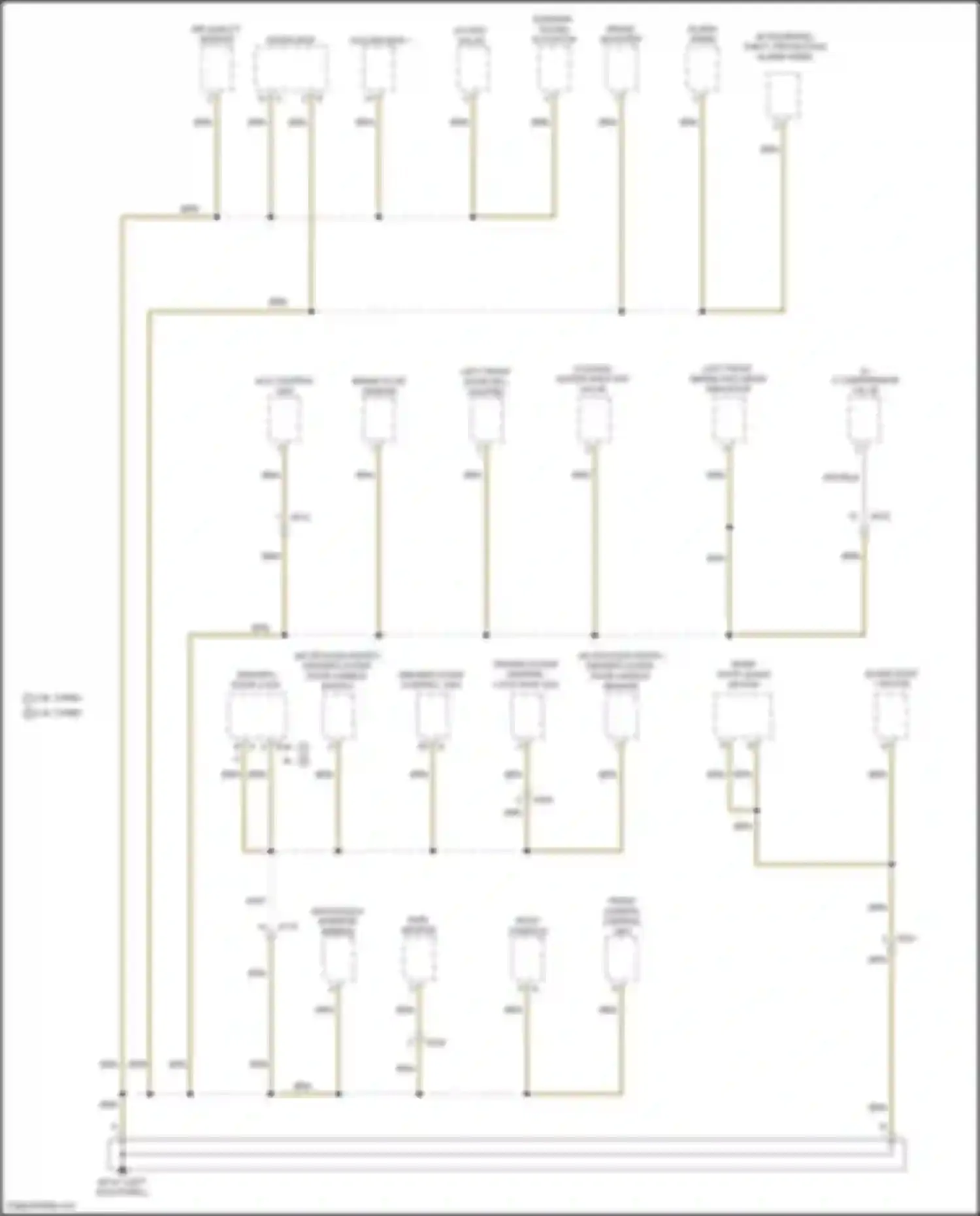 Macan S Porsche I facelift 2 (2021-2024): Ground distribution circuit (1 of 7)